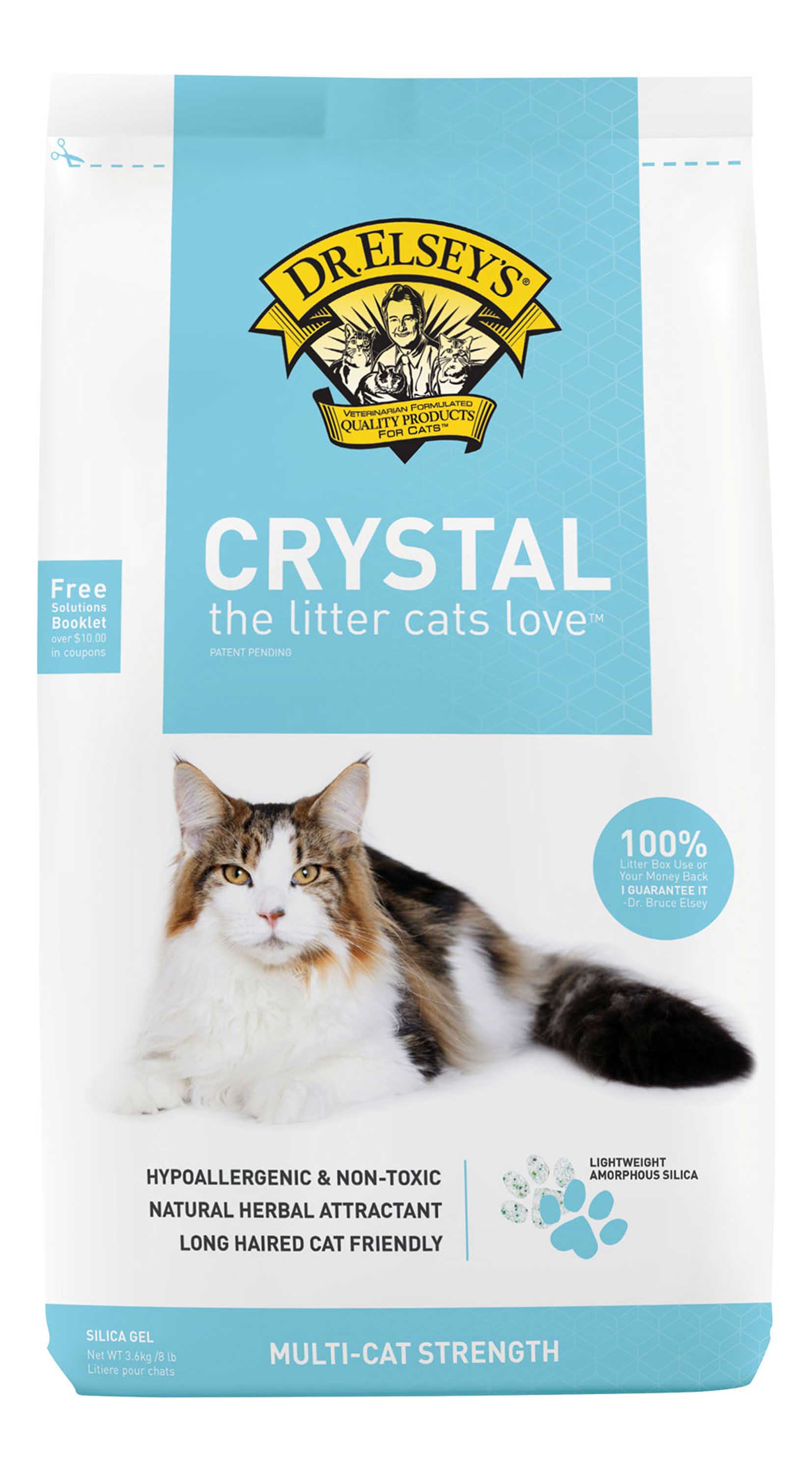 Dr Elsey's Crystal Silica Cat Litter, 8 Pound Bag