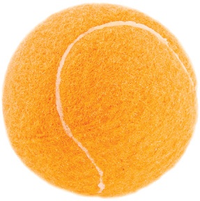 Play On Dog Toy, Tennis Ball, With Squeaker, 2.5 Inches