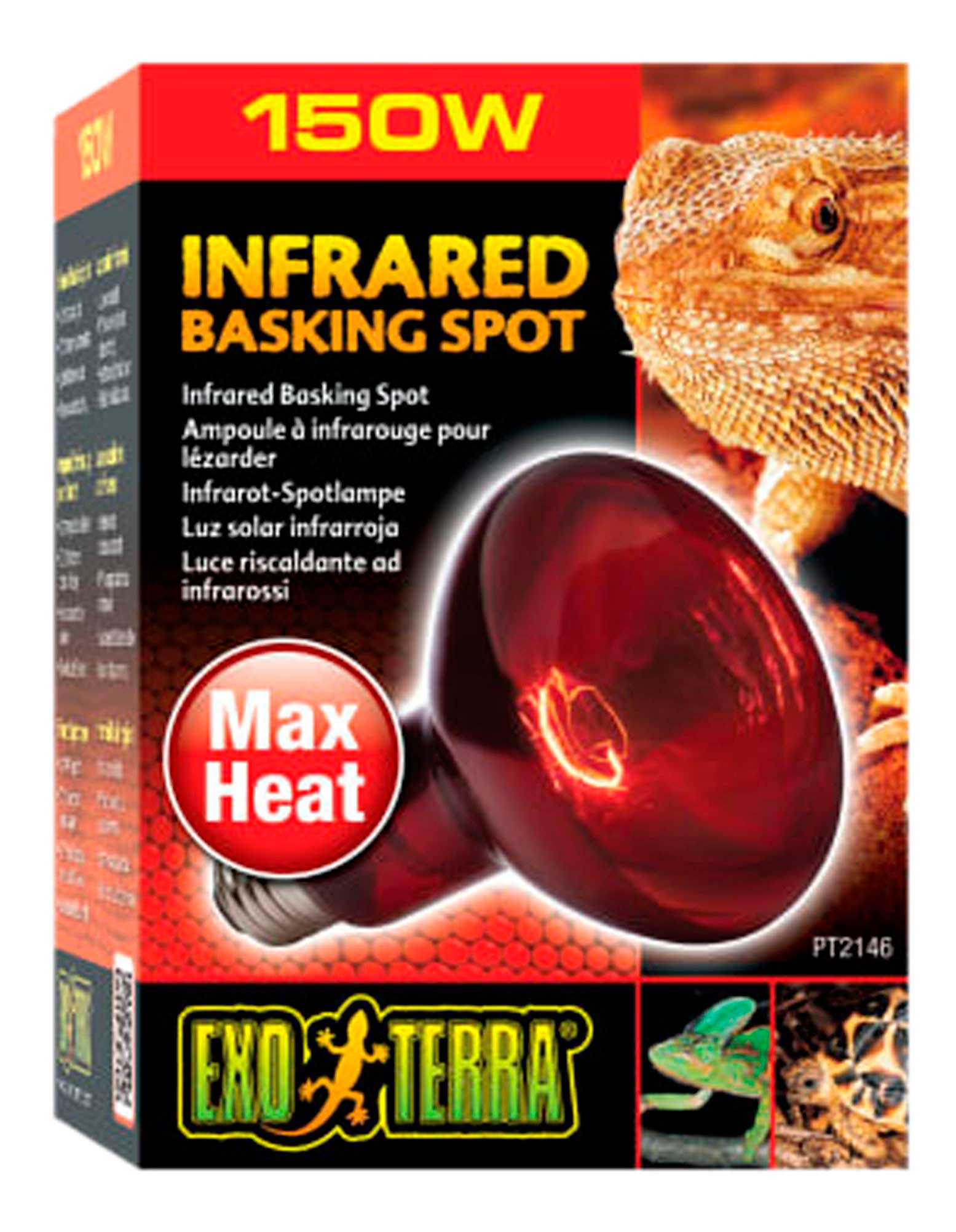 Exo Terra Reptile Heat/light Basking Infrared Spot 150w 1ea