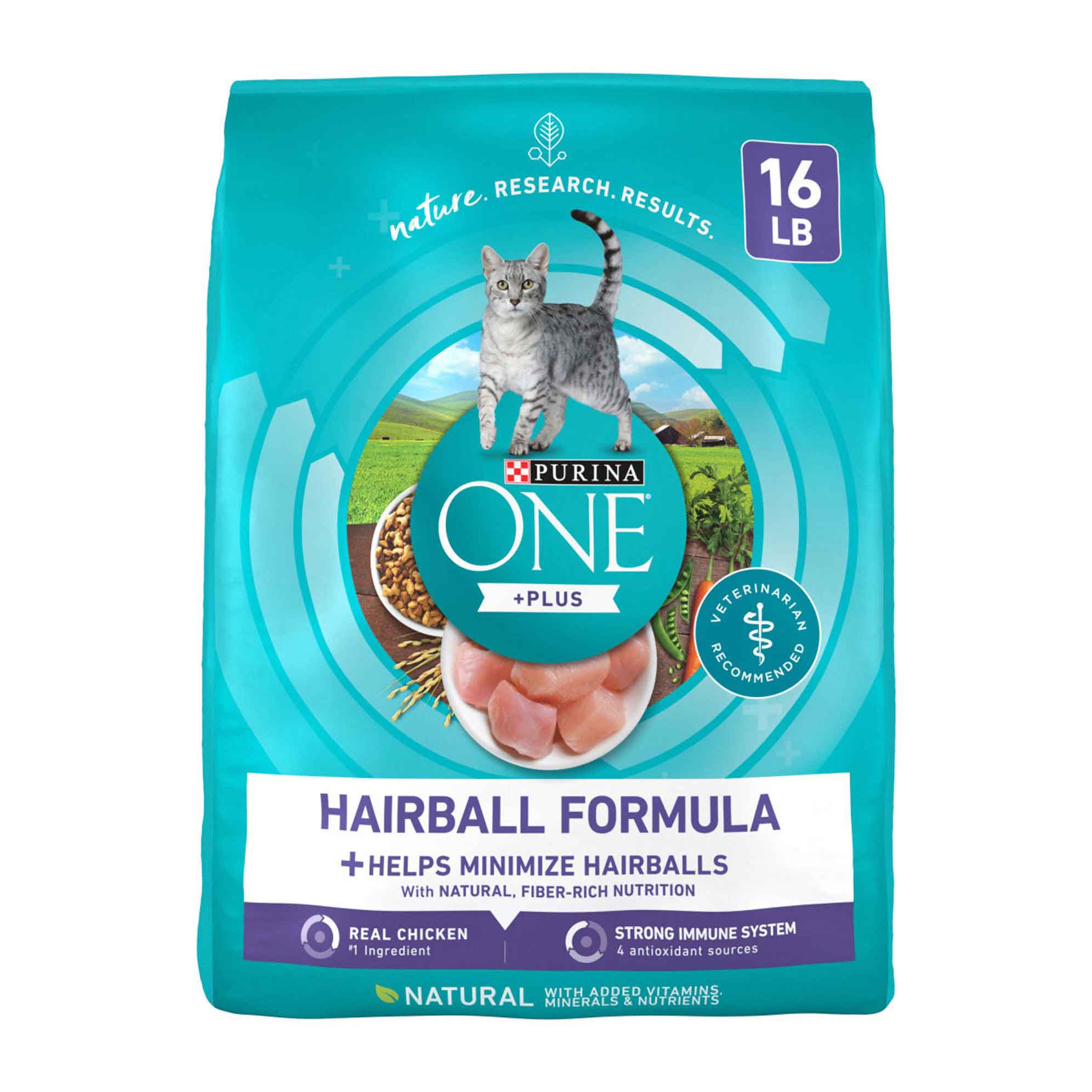 Purina One Cat Food Adult Hairball Formula 16lb