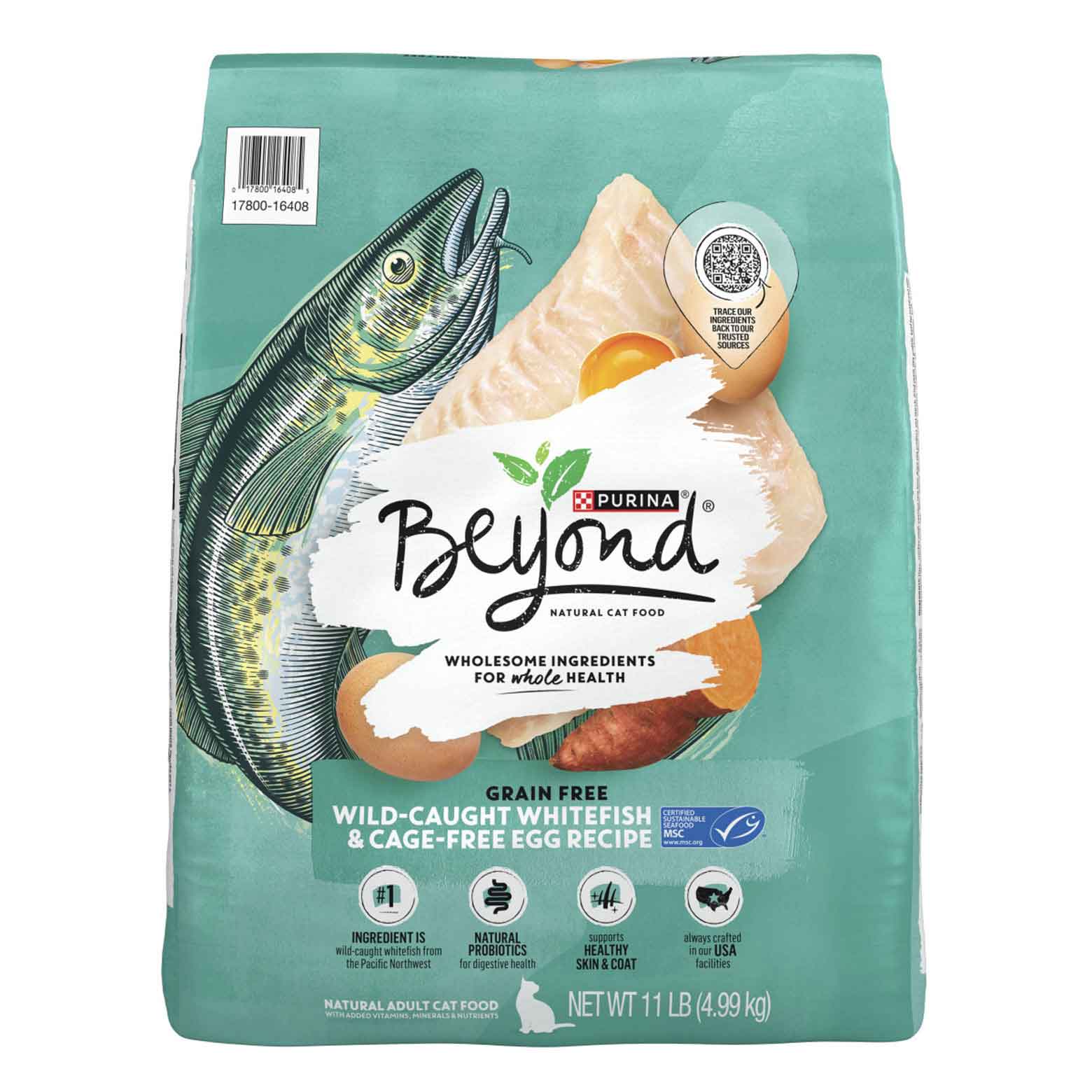 Purina Beyond Cat Food Grain Free Whitefish/egg 11lb