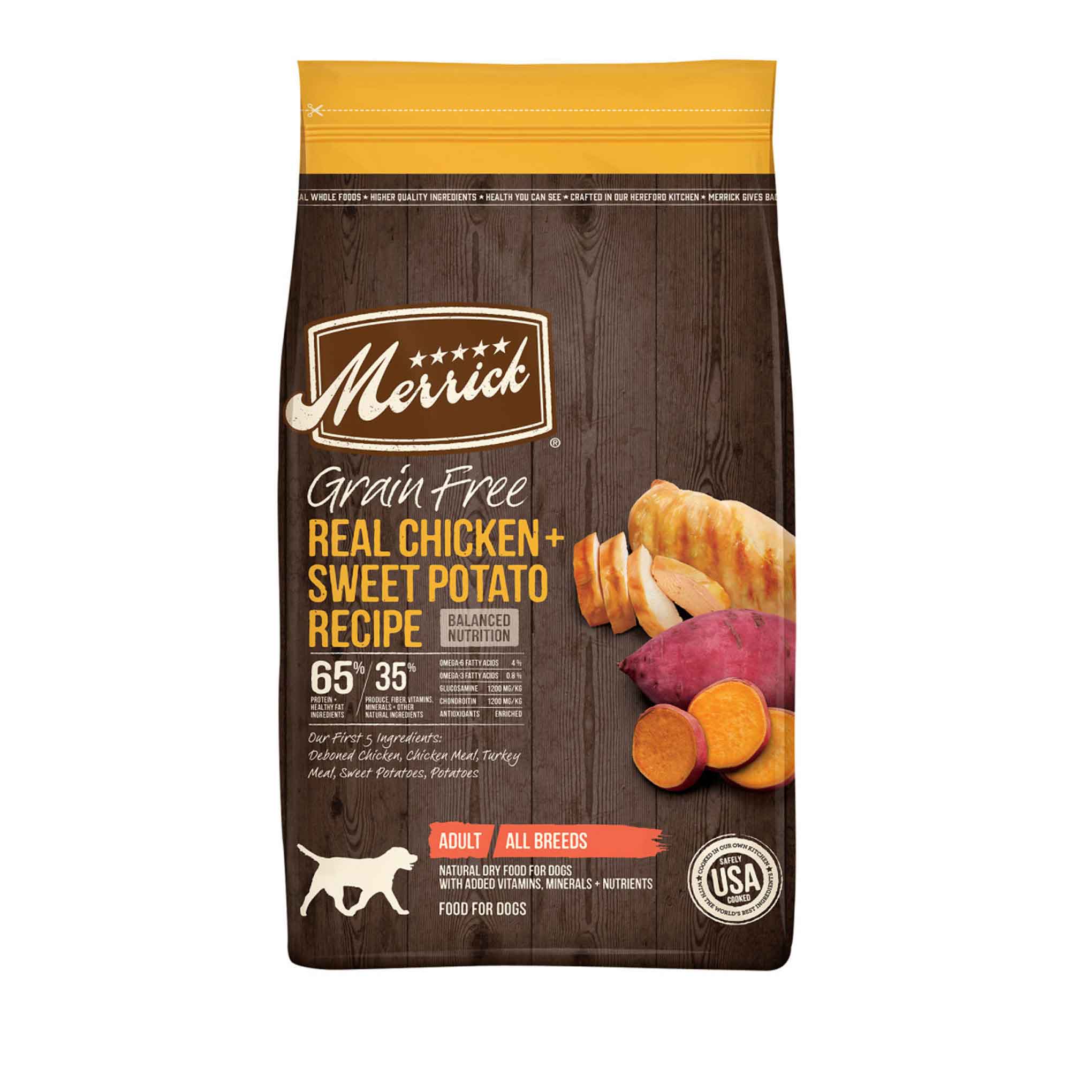 Merrick Grain Free Dry Dog Food Real Chicken & Sweet Potato Recipe - 22 Pound Bag