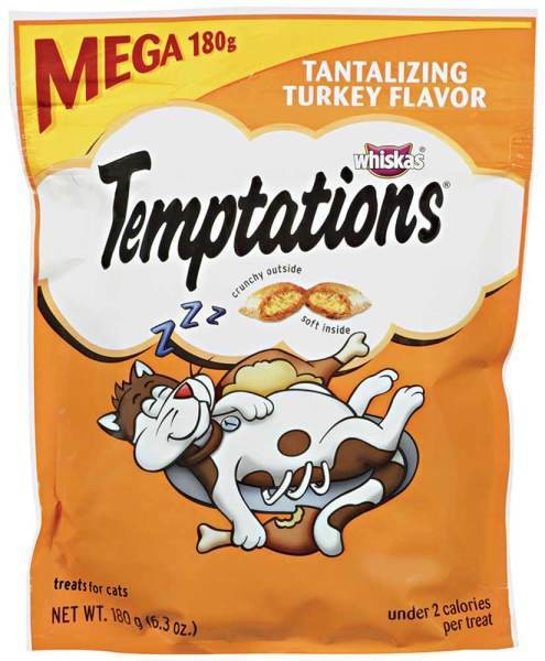 Temptations Cat Treat Mega Turkey 6.3oz