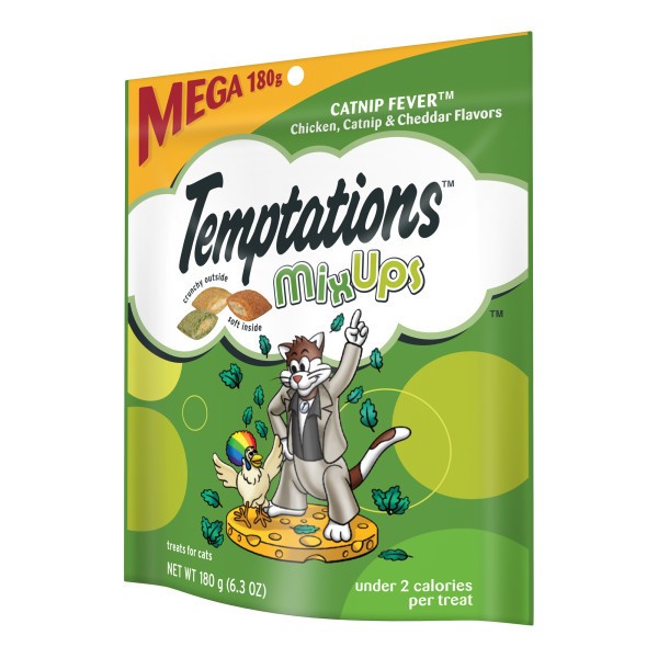 Temptations MixUps Treats for Cats Catnip Fever Flavor, 6.3 Ounces