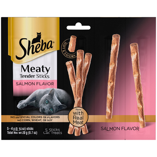 Sheba Cat Treat Meaty Tender Sticks Salmon 5ct