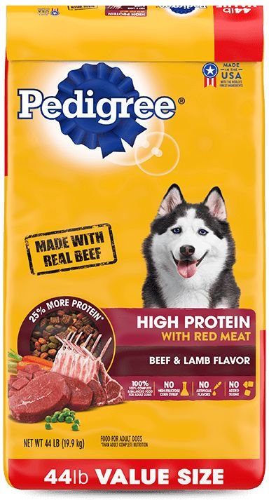 Pedigree Dog Food High Protein Ad Beef/lamb 44lb