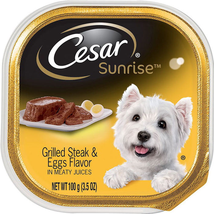 Cesar Dog Food Sunrise Grilled Steak/egg 3.5oz