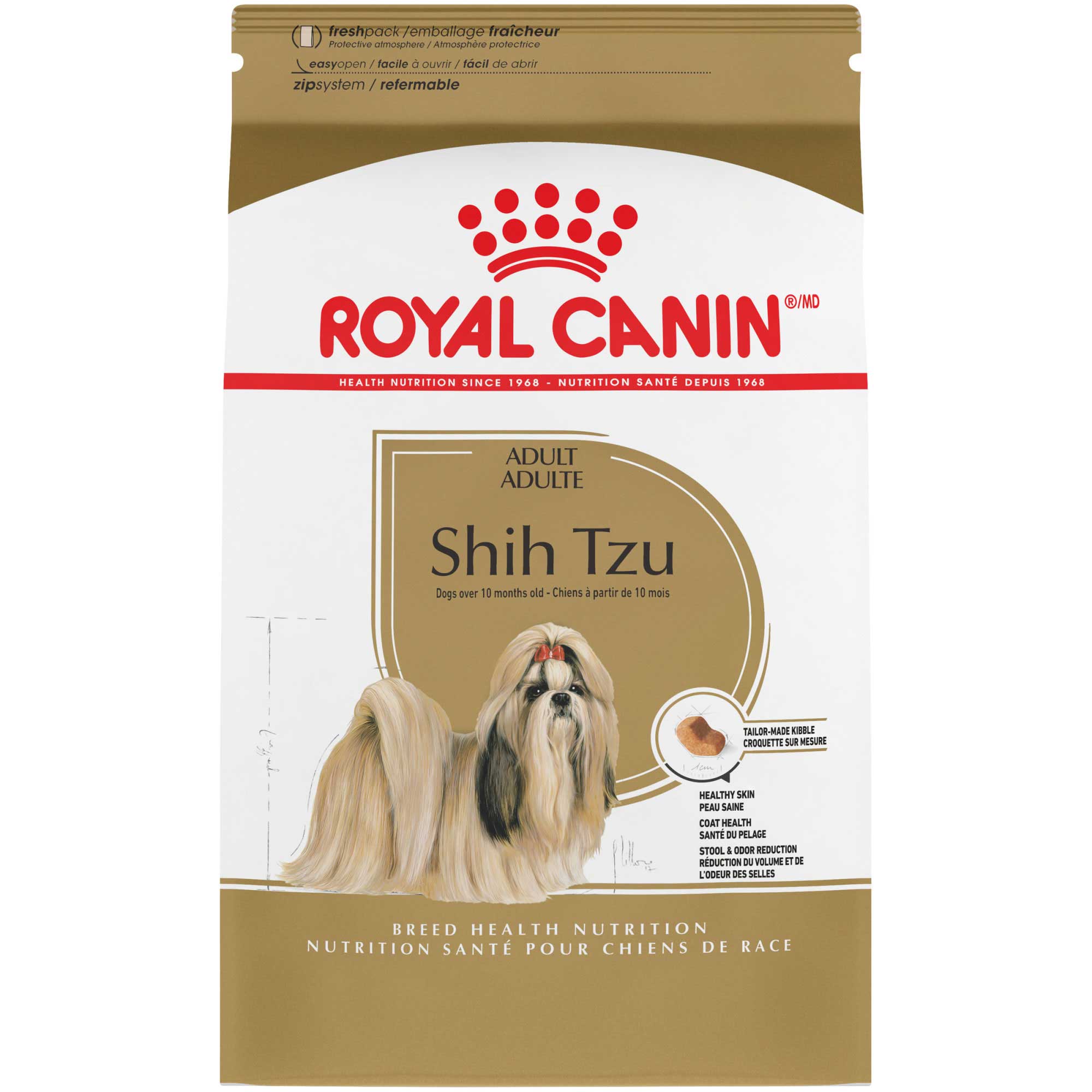 Royal Canin Shih Tzu Adult Breed Specific Dry Dog Food, 10 Pounds