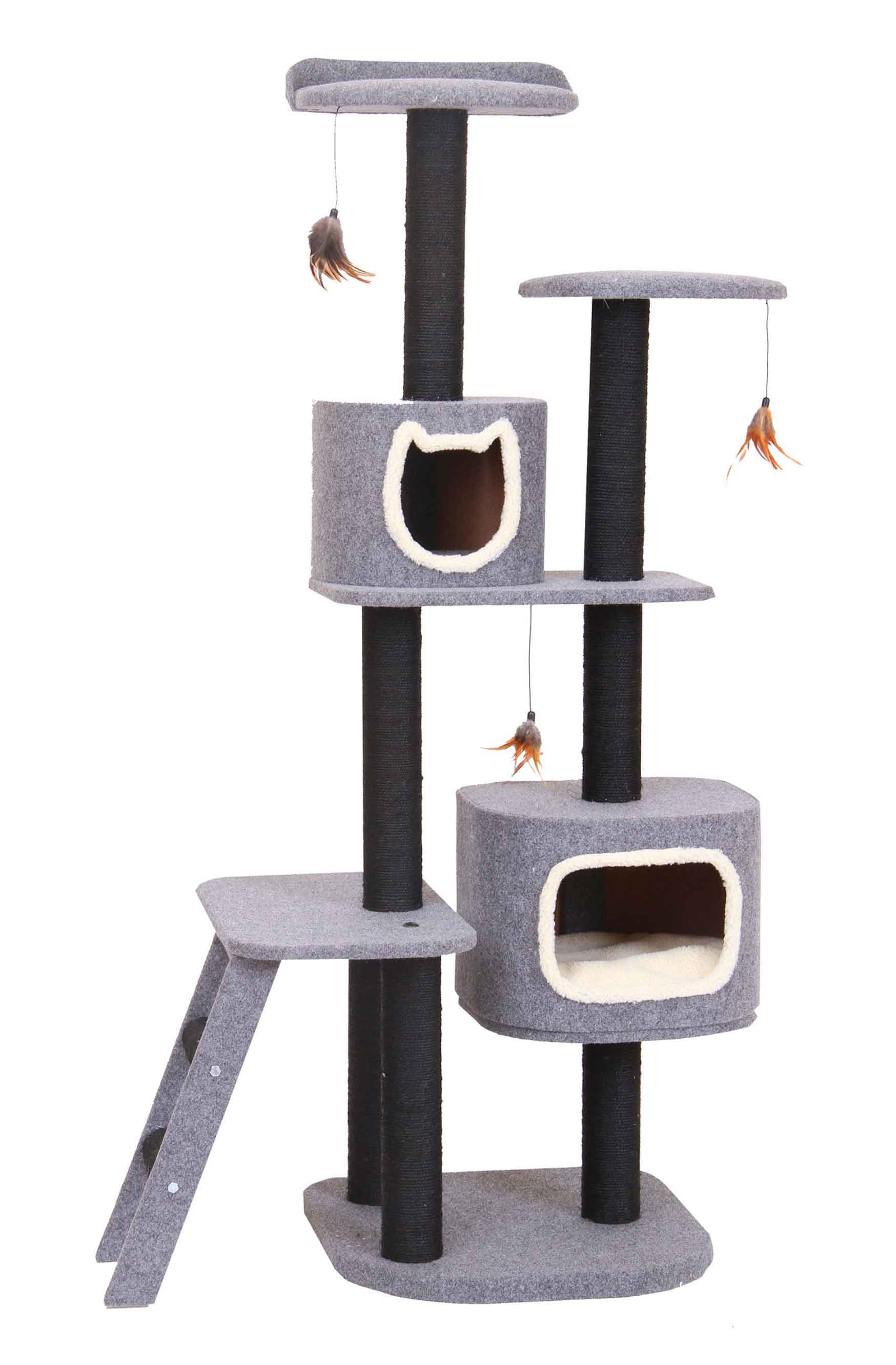 Penn Plax Cat Furniture Sls 2 Post Vert Tower W/ Hide 1ea