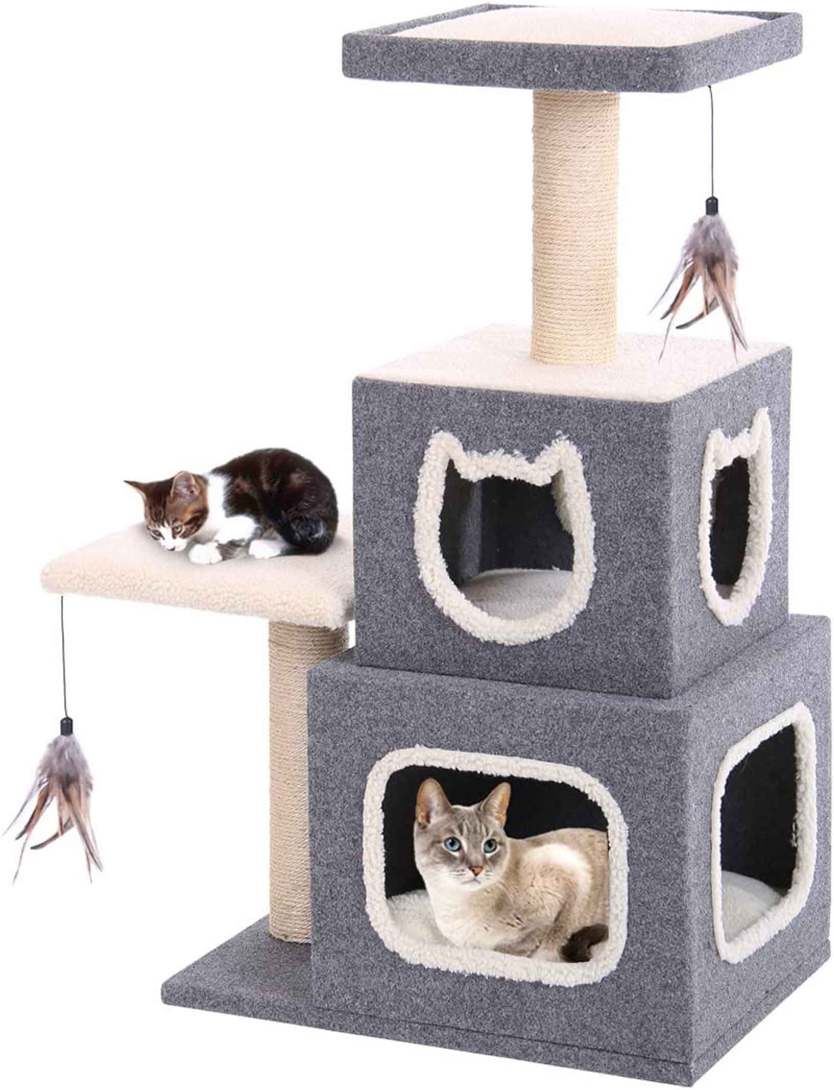 Penn Plax Cat Furniture Sls Cubical Condo 1ea