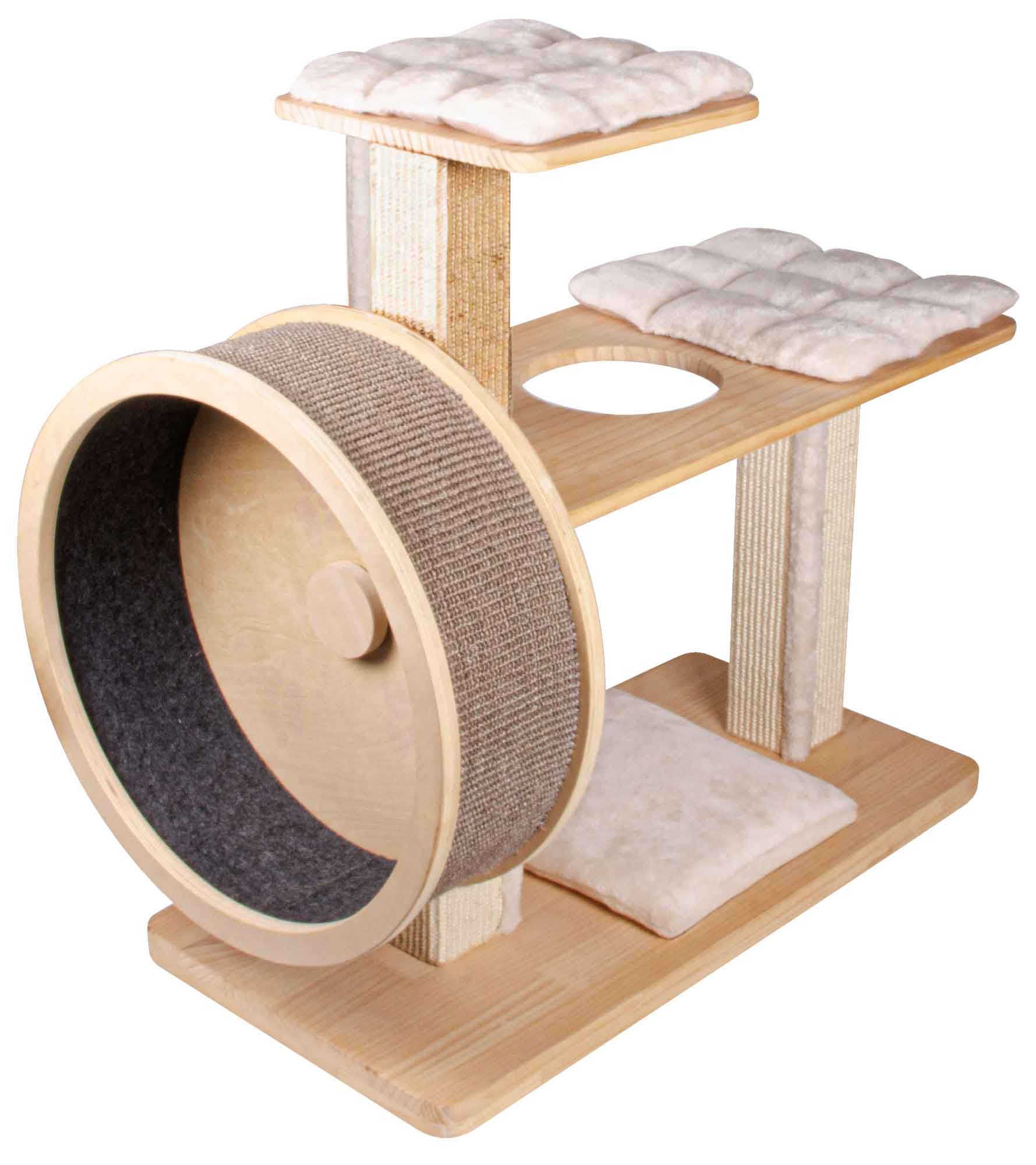 Penn Plax Cat Furniture Cat Tree W/ Wheel 1ea