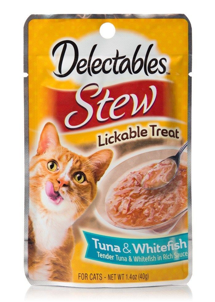 Hartz Delectables Stew Tuna & Whitefish Wet Cat Food, 1.4 Ounces