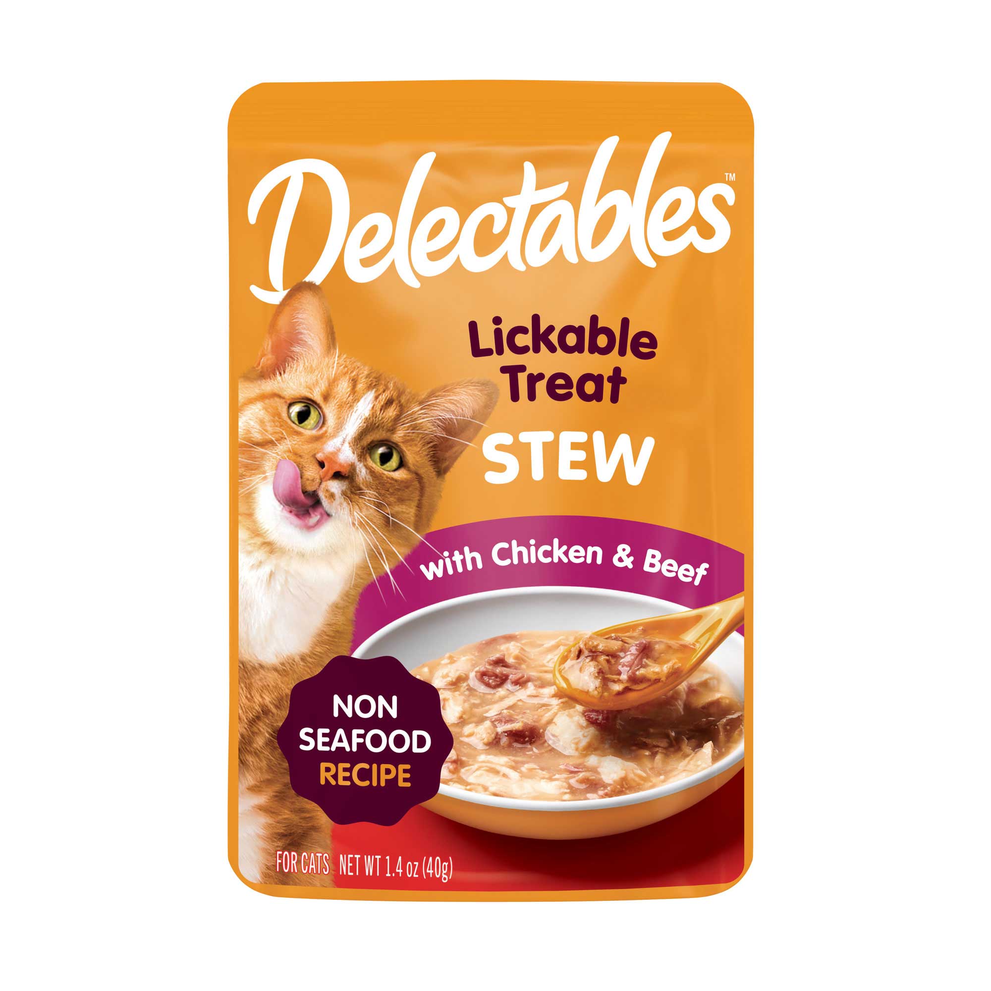Hartz Delectable Cat Treat Non-Seafood Stew with Chicken and Beef, 1.4 Ounces