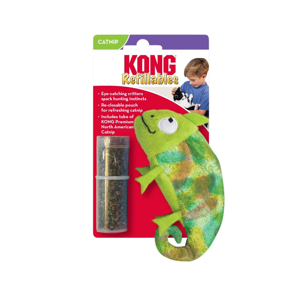 Kong Cat Toy Refillables Chameleon 1ea
