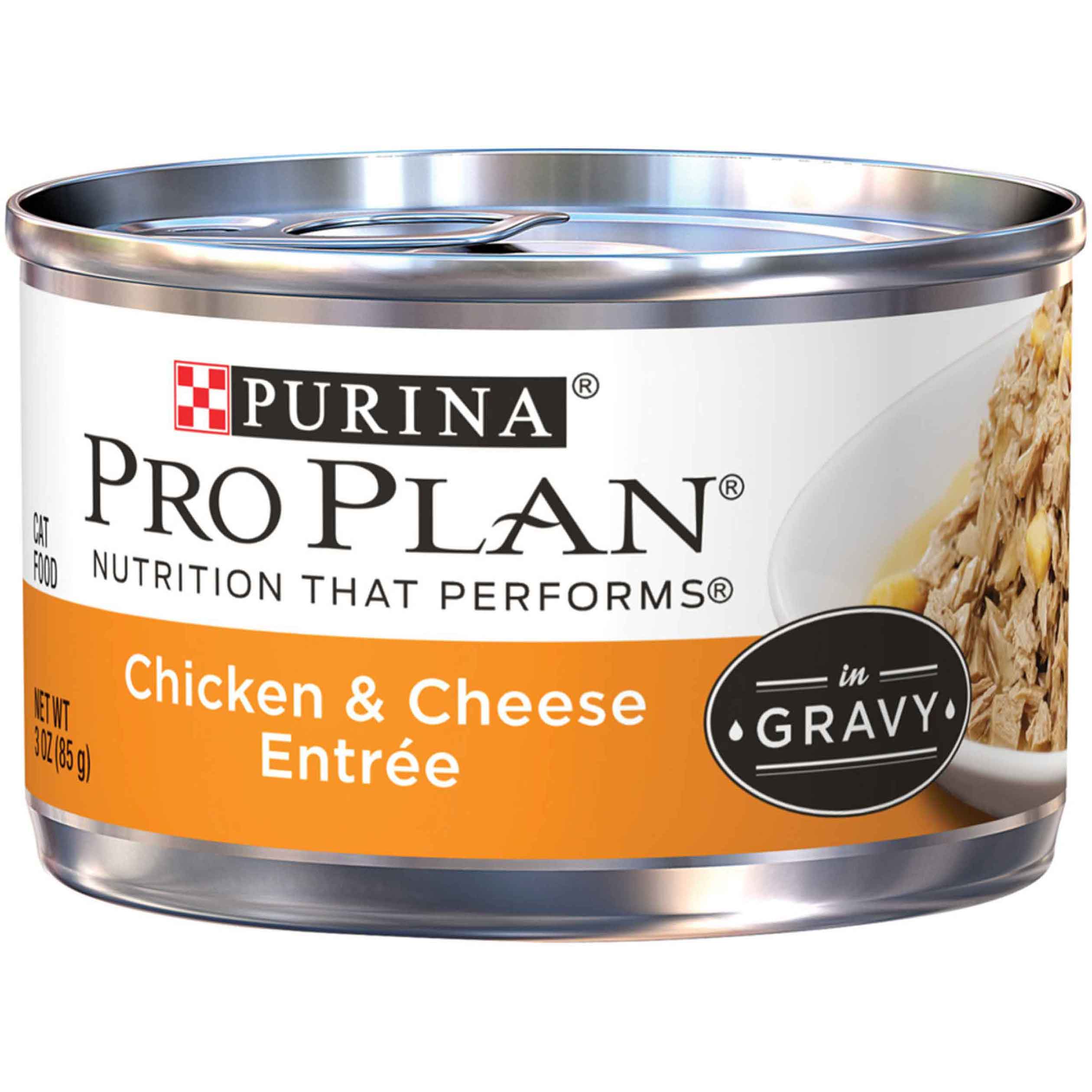 Purina Pro Plan Chicken & Cheese Entree in Gravy Adult Wet Cat Food - 3 Ounce Pull-Top Can