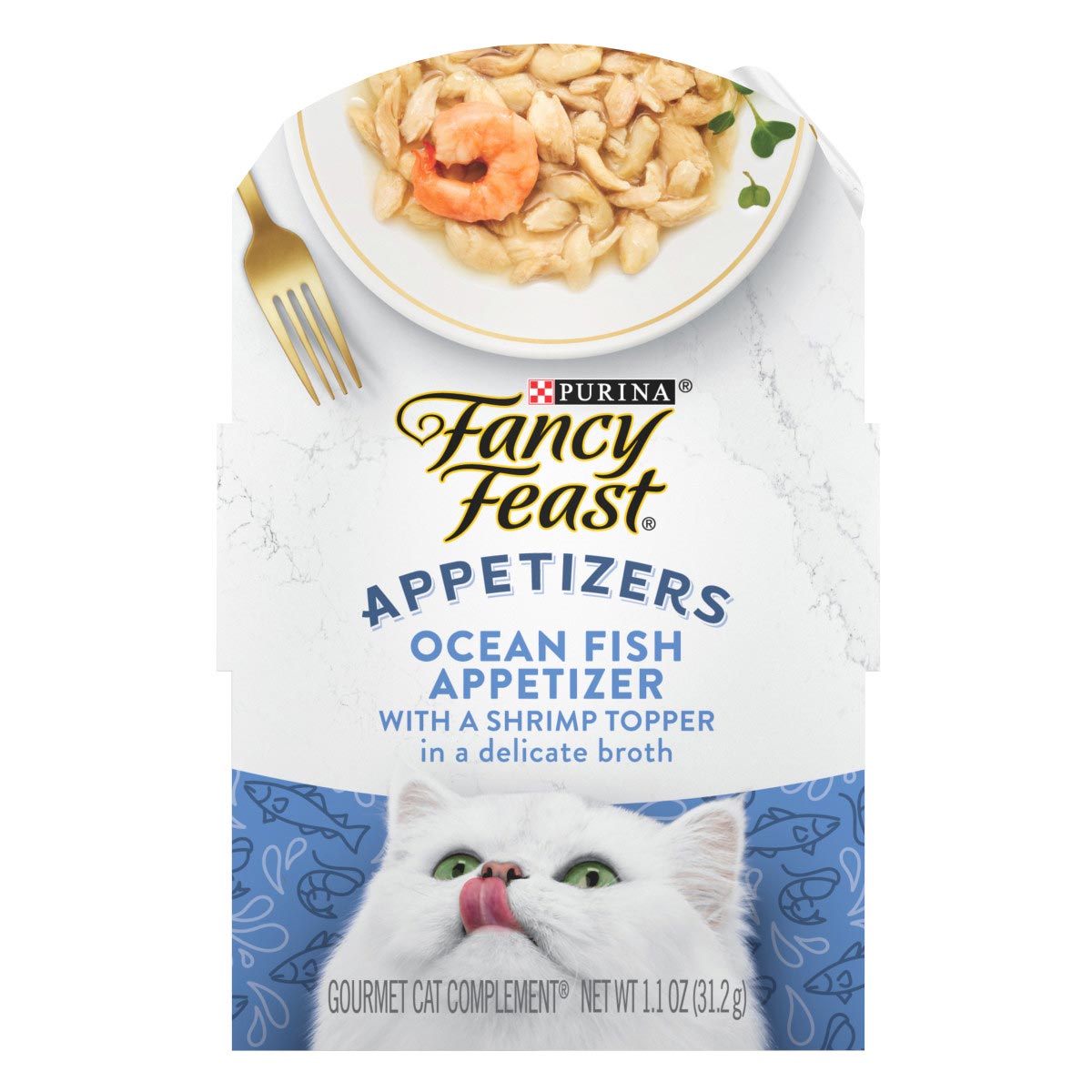 Fancy Feast Appetizers Oceanfish/shrimp Topper 1.1oz