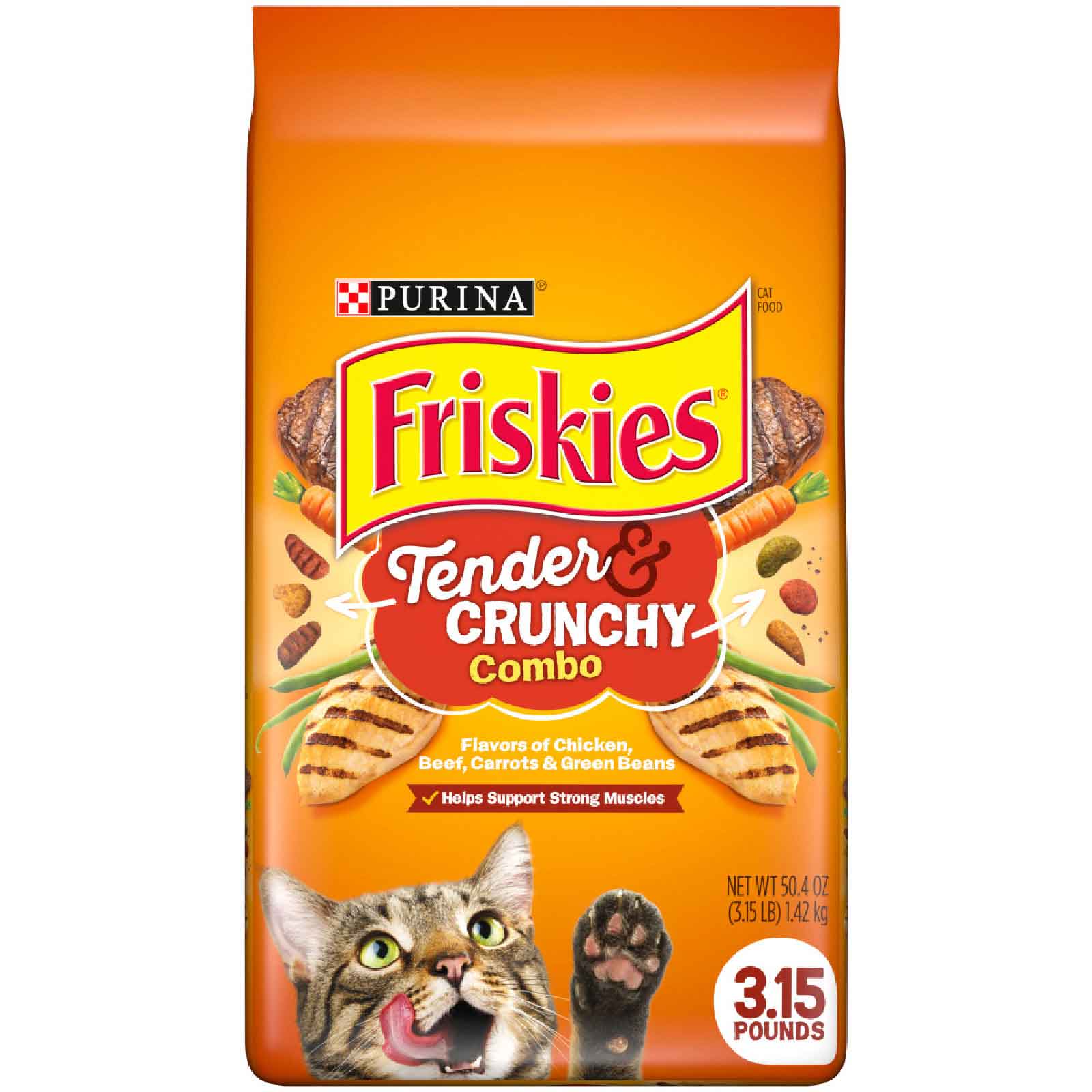 Friskies Cat Food Tender/crunchy Combo 3.15lb