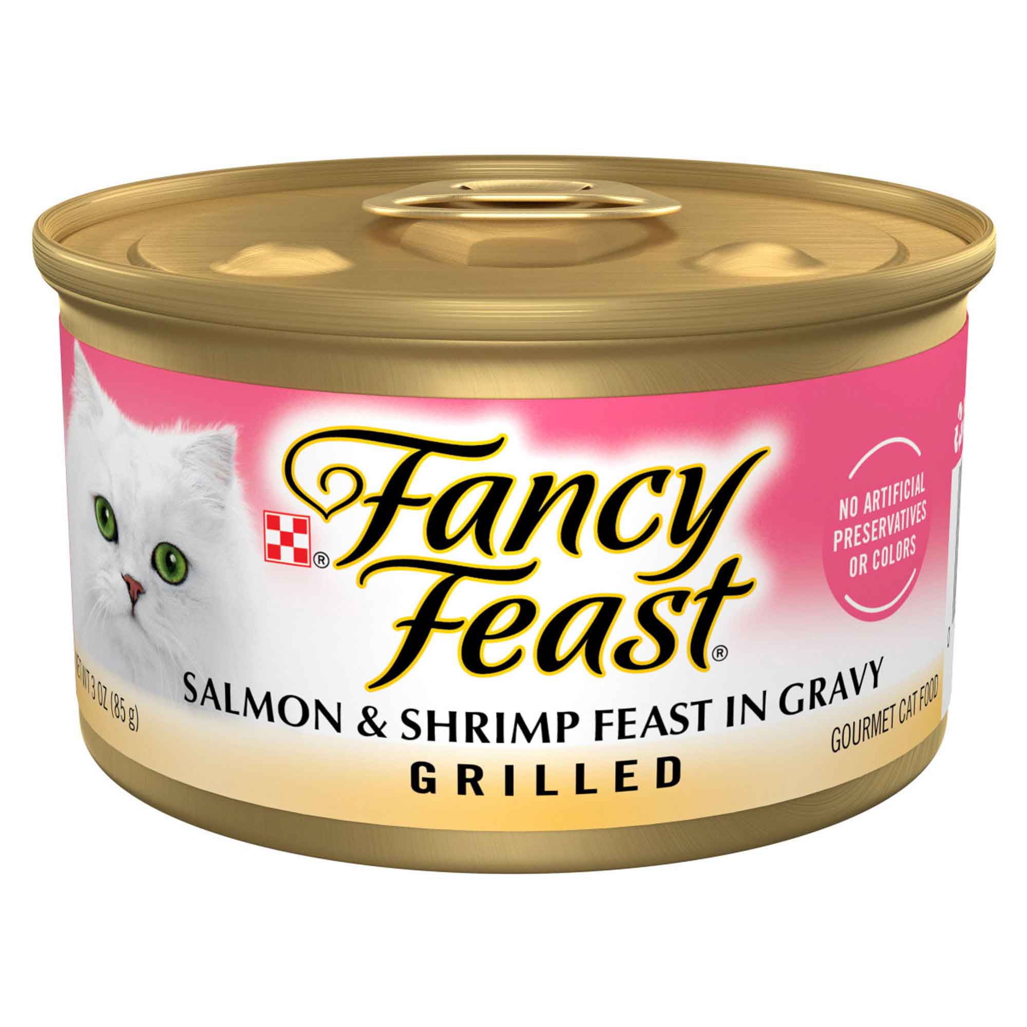 Fancy Feast Cat Food Grill Salmon Shrimp Feast 3oz