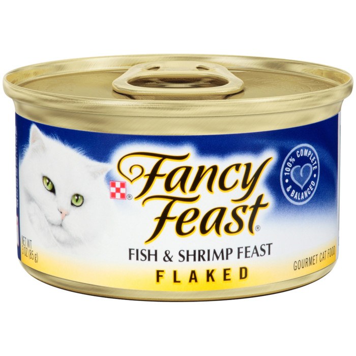 Fancy Feast Cat Food Flaked Fish/shrimp 3oz