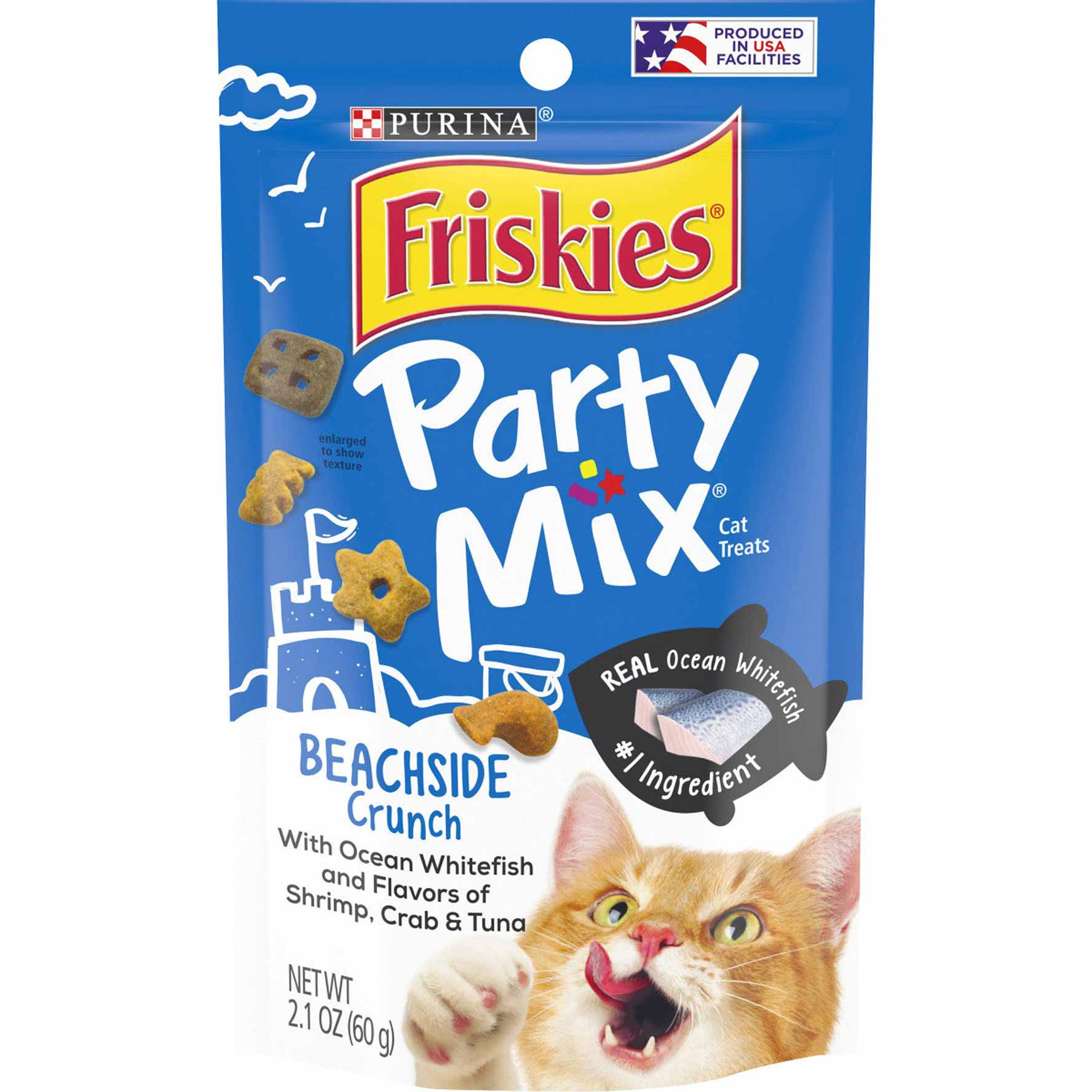 Friskies Cat Treat Party Mix Beachside Crnch 2.1oz