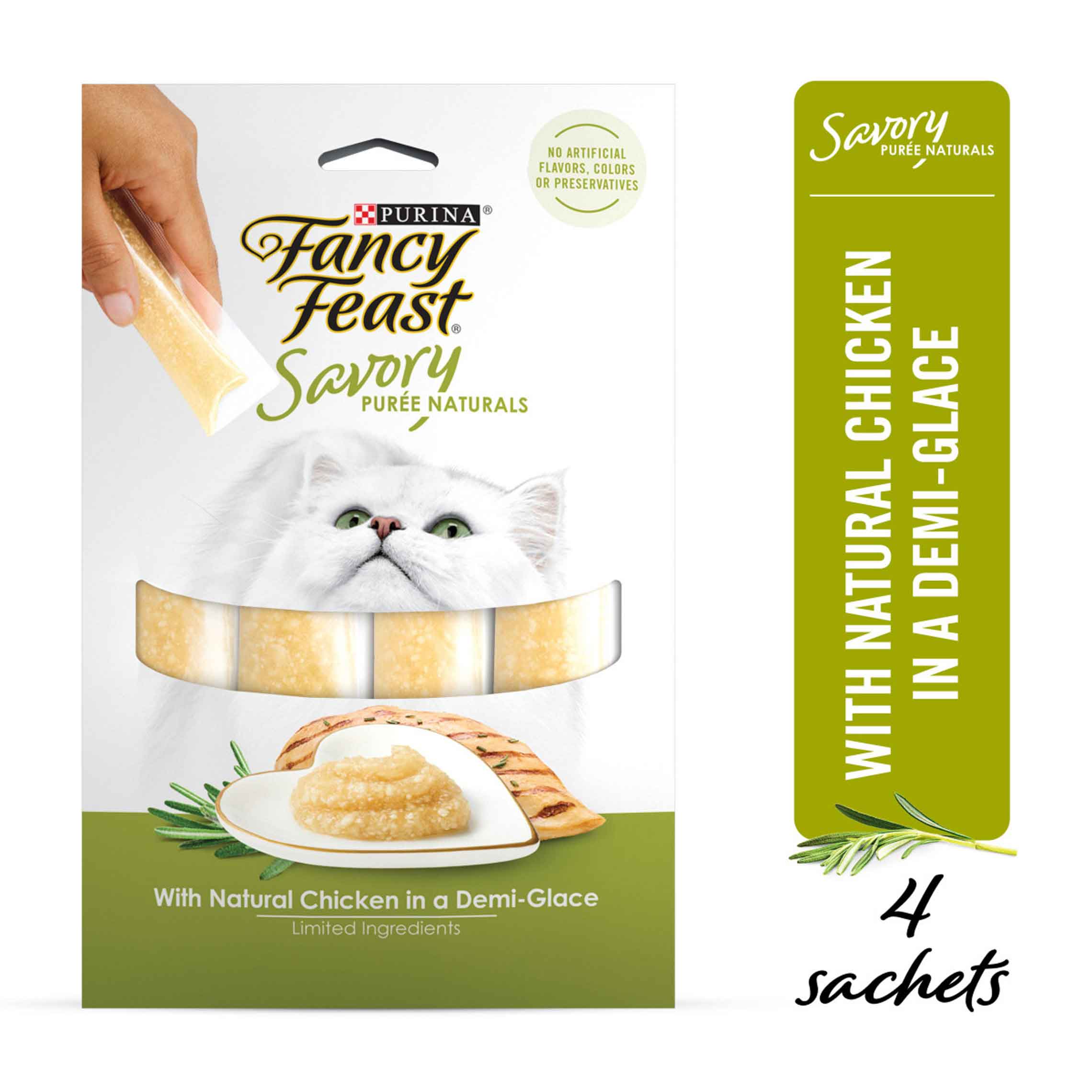 Fancy Feast Cat Treat Puree Chicken 1.4oz