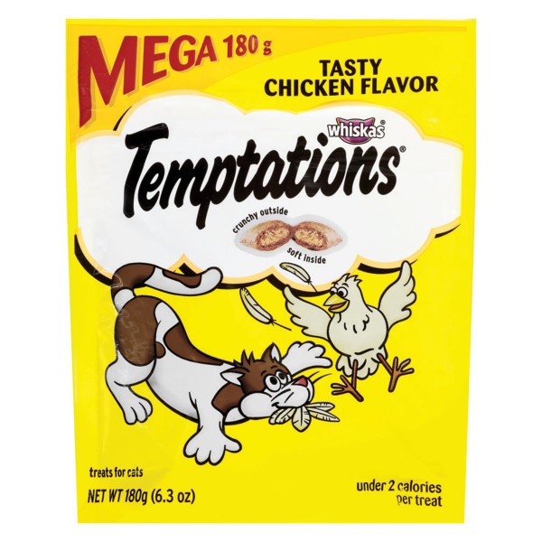 Temptations Cat Treat Mega Tasty Ck 6.3oz