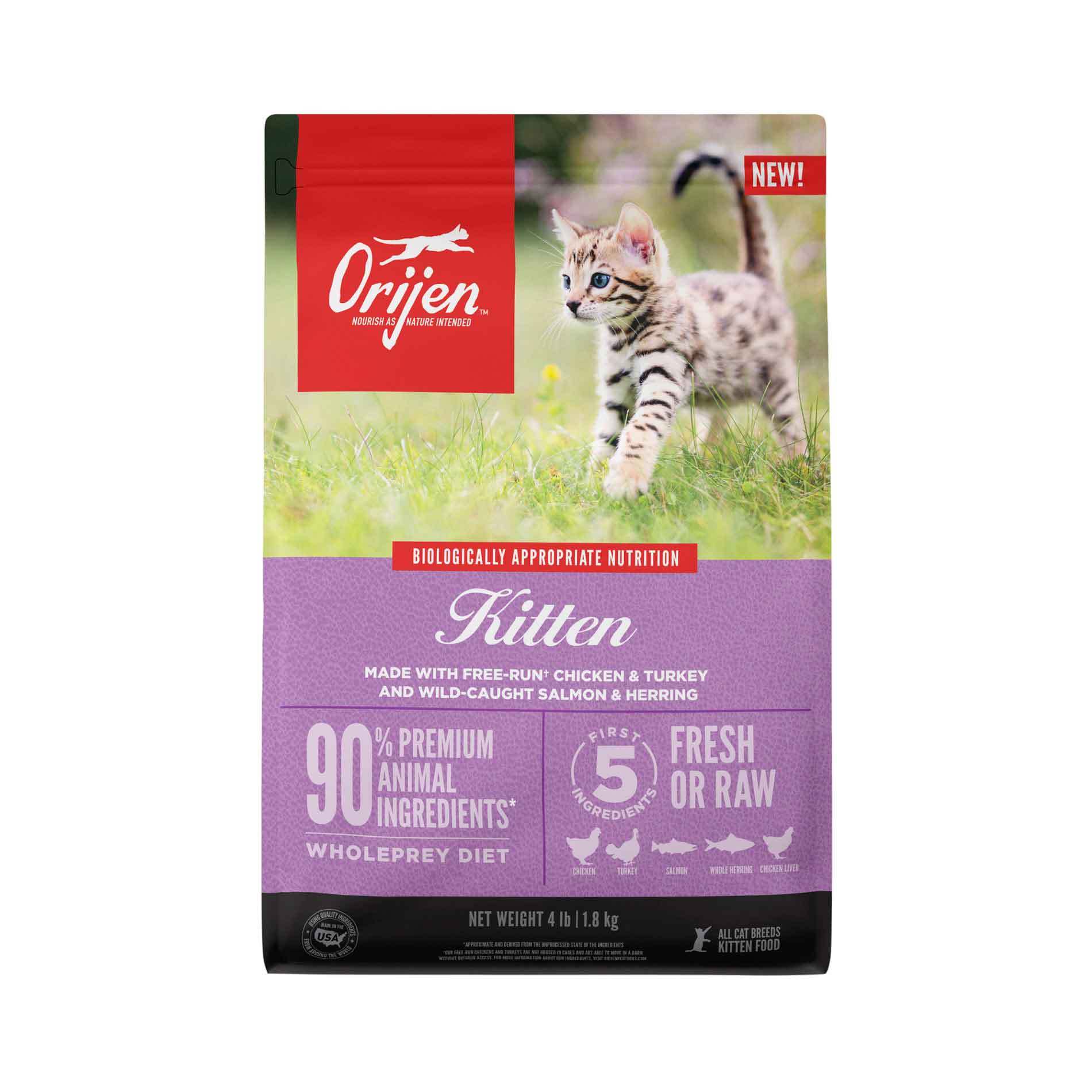 ORIJEN® Dry Kitten Food, 4 Pounds