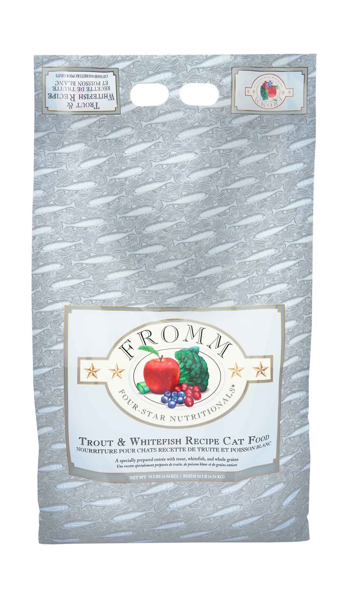 Fromm Four-Star Trout & Whitefish Recipe Dry Cat Food, 10 Pounds