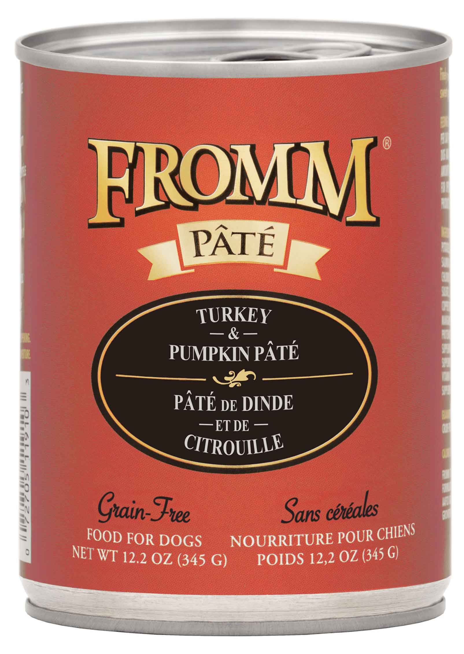 Fromm Dog Food Gold Turkey/pumpkin Pate 12.2oz