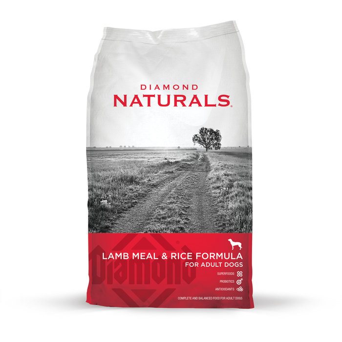 Diamond Naturals Lamb Meal & Rice Formula for Adult Dogs, 20 pound bag