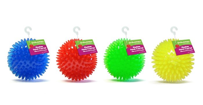 Gnawsome Medium Squeak & Light Ball Dog Toy