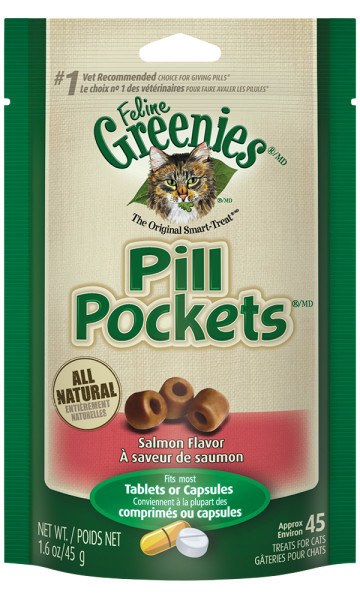 Greenies Feline Pill Pockets Salmon 1.6oz