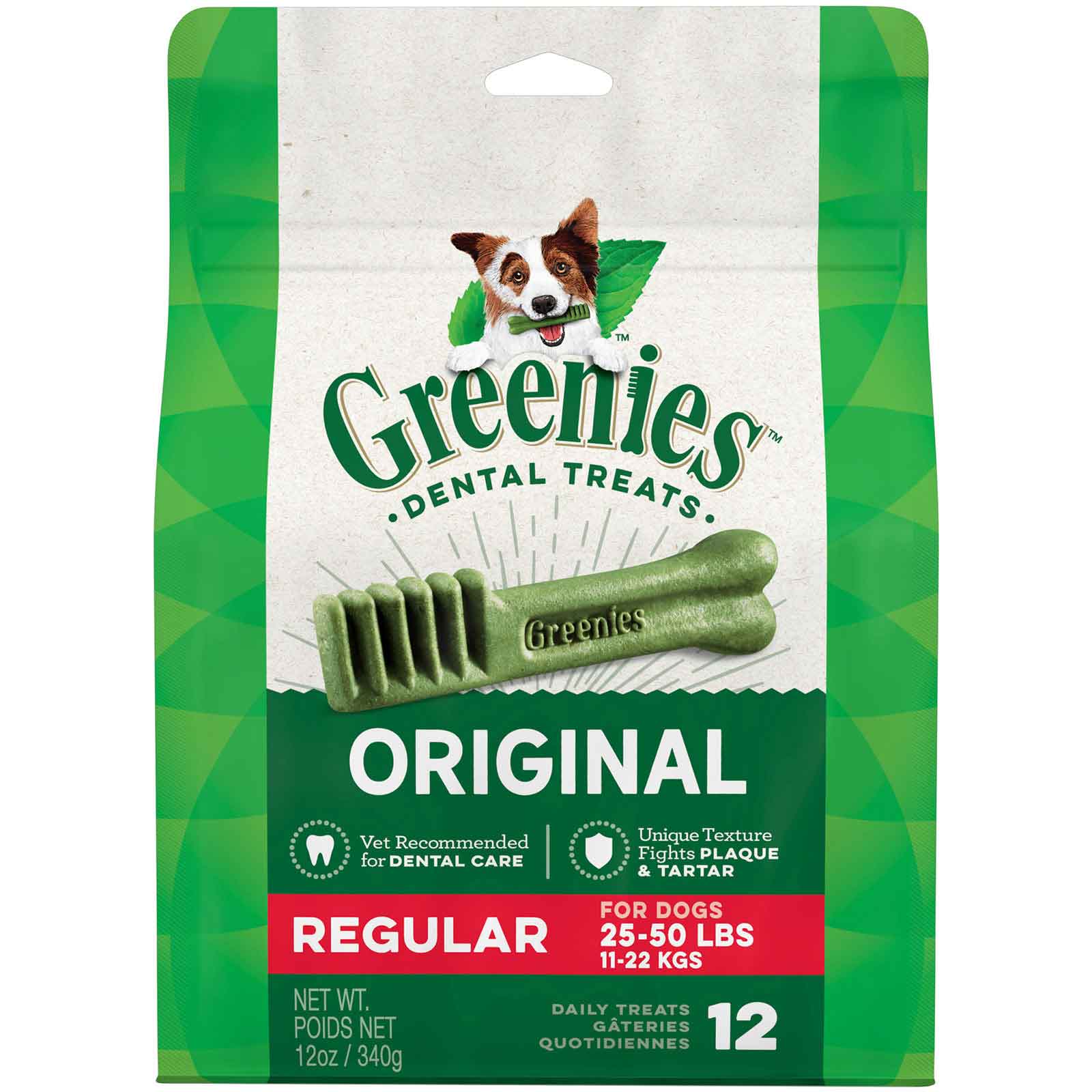 Greenies Canine Regular Treat-pak 12oz