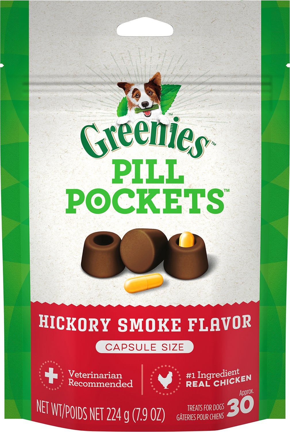 Greenies Canine Pill Pocket Hckry Capsule 7.9oz