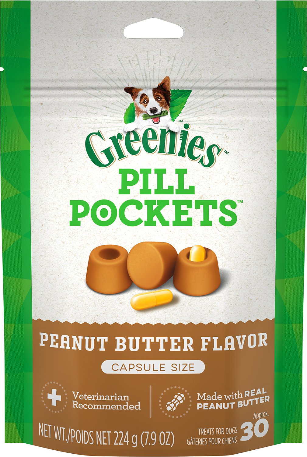 Greenies Canine Pill Pocket Pb Capsule 7.9oz