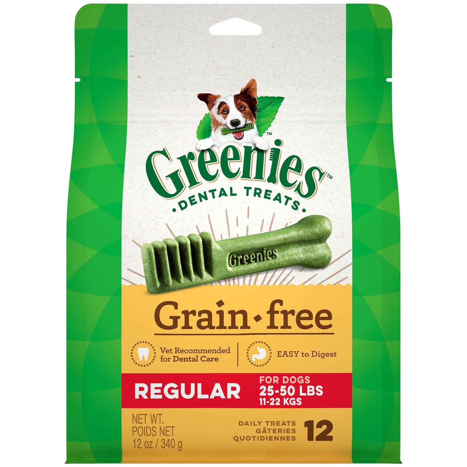 Greenies Canine Gf Regular Treat-pak 12oz