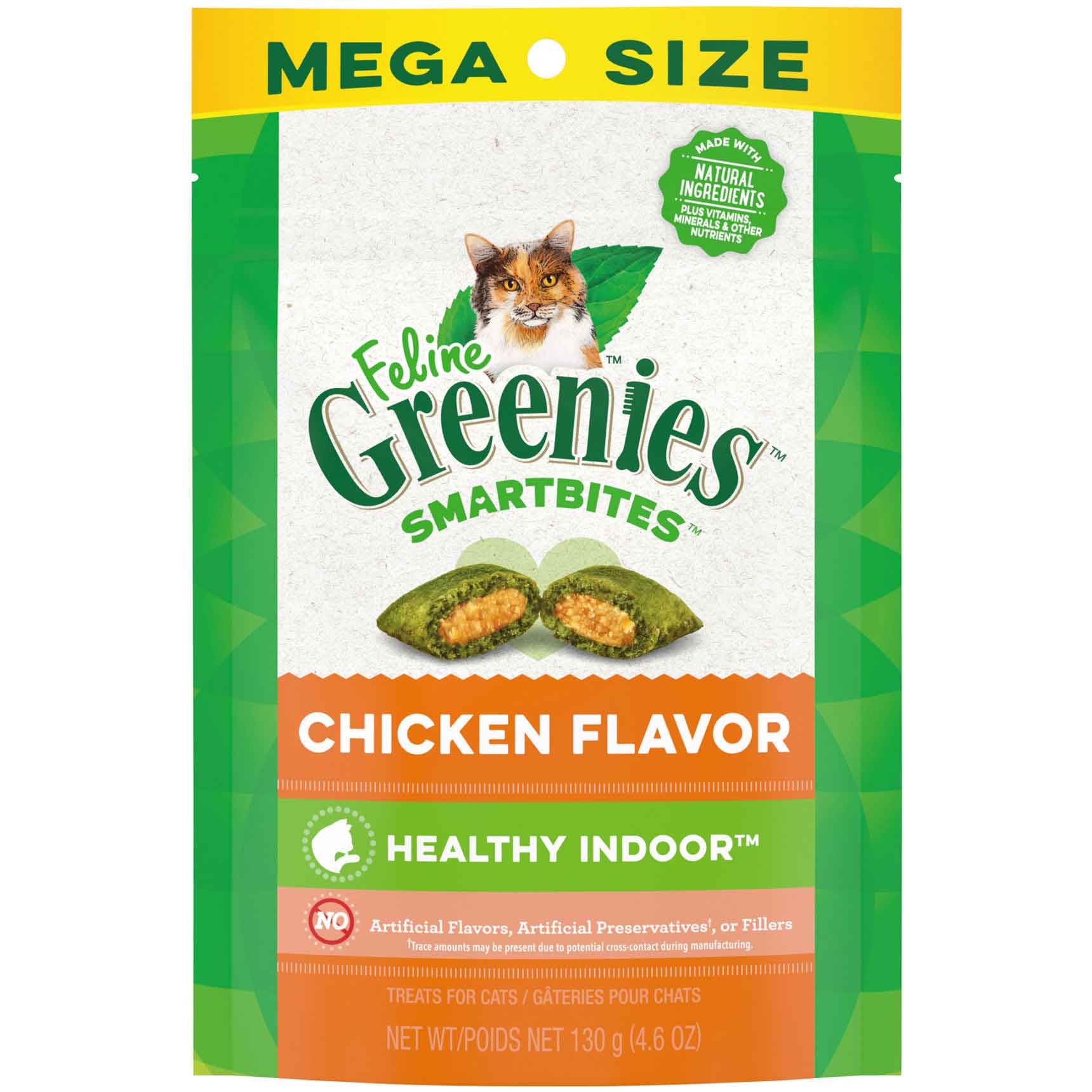 Greenies Feline Smartbites Healthy Indoor Ckn 4.6oz