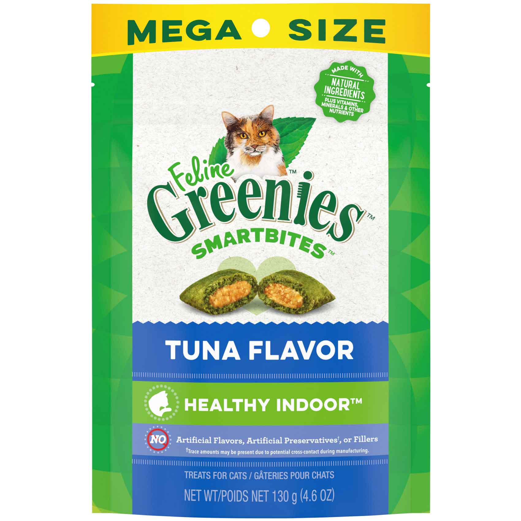 Feline Greenies Smartbites Tuna Flavor Treats for Cats, 4.6 Ounces