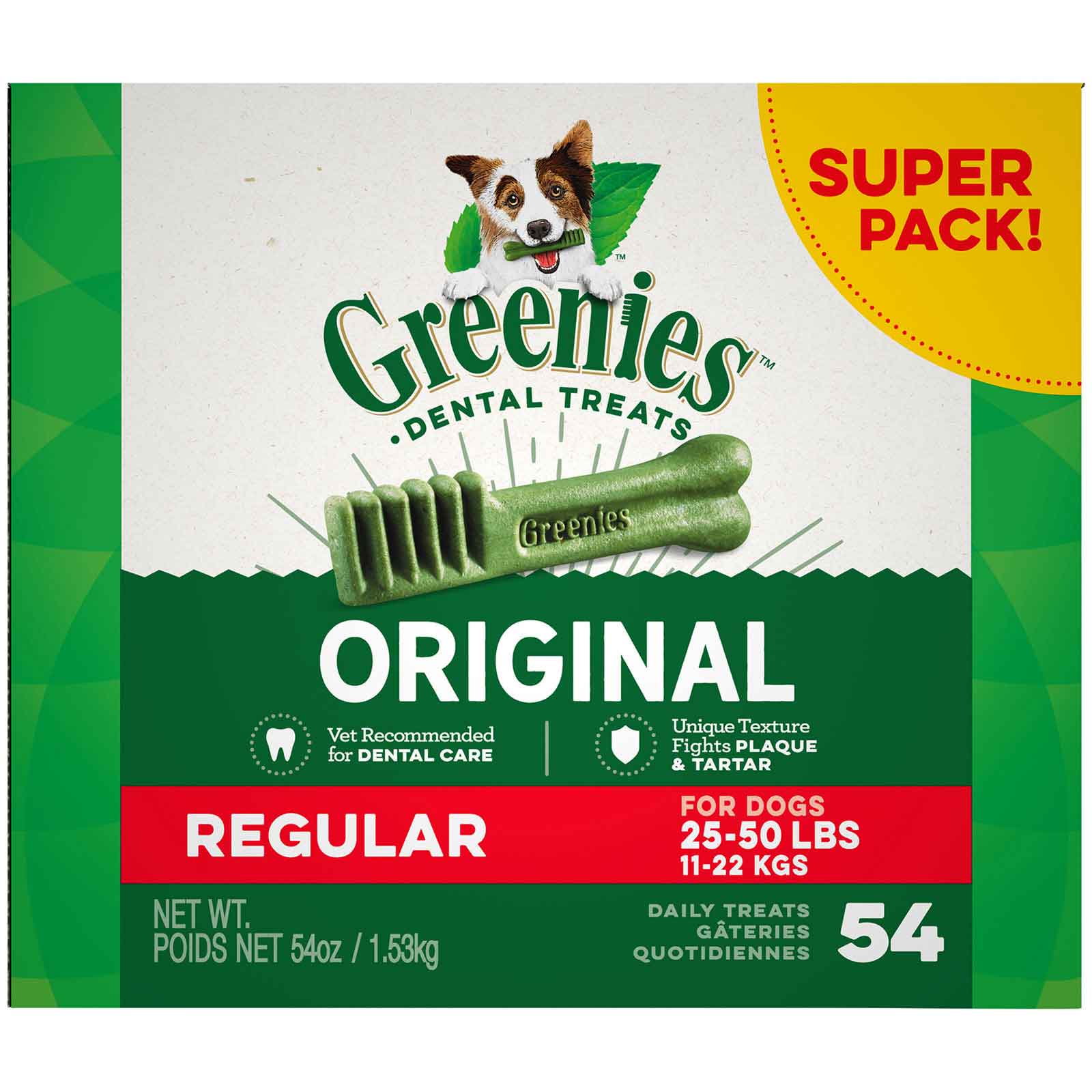 Greenies Canine Super Pack Regular 54oz