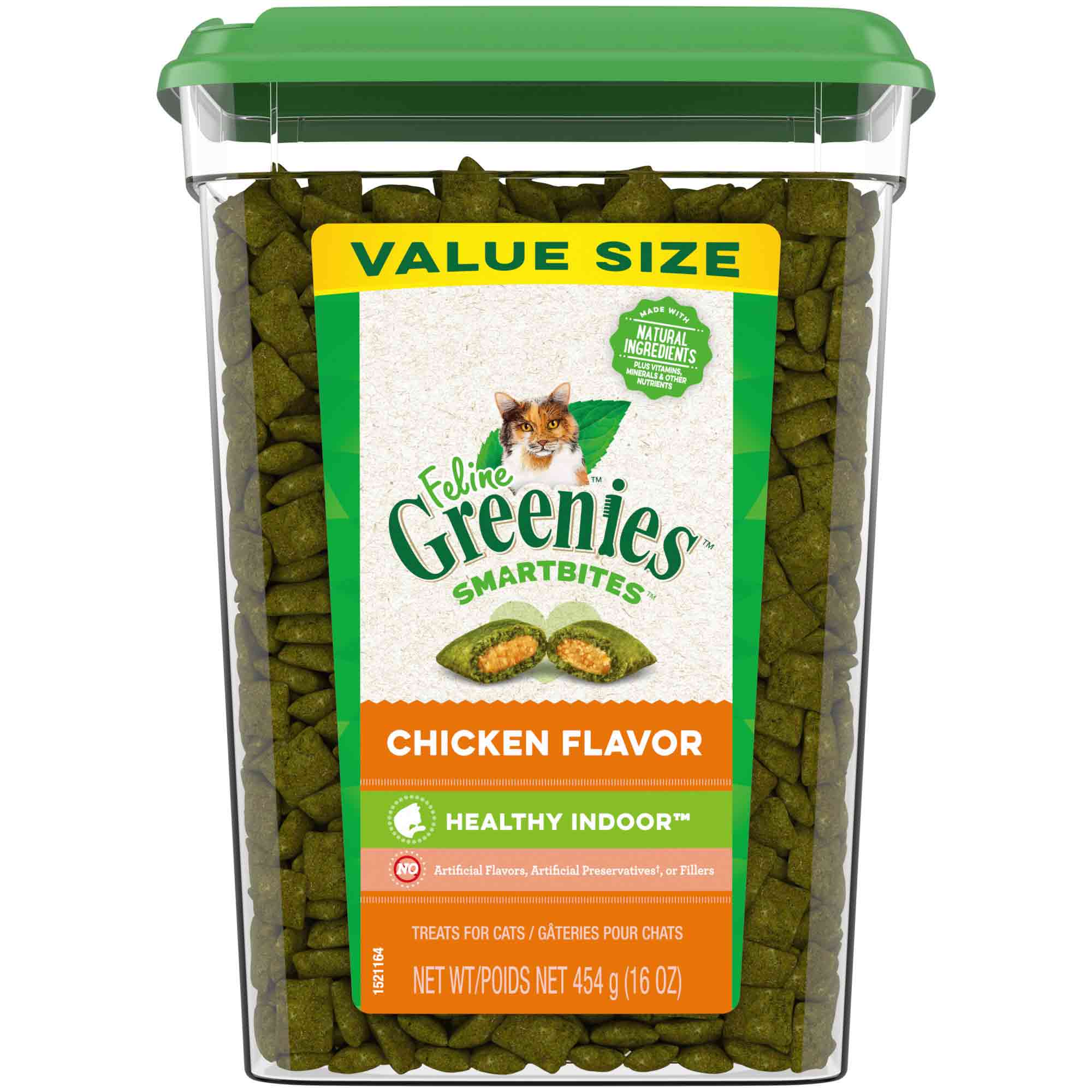 Feline Greenies Value Size Hairball/chicken 16oz