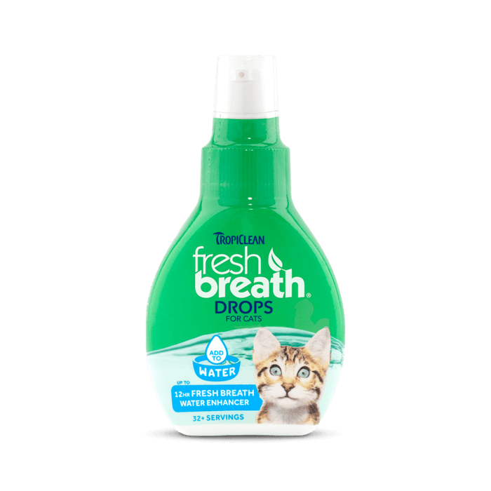 TropiClean Fresh Breath Drops for Cats, 2.2 ounce