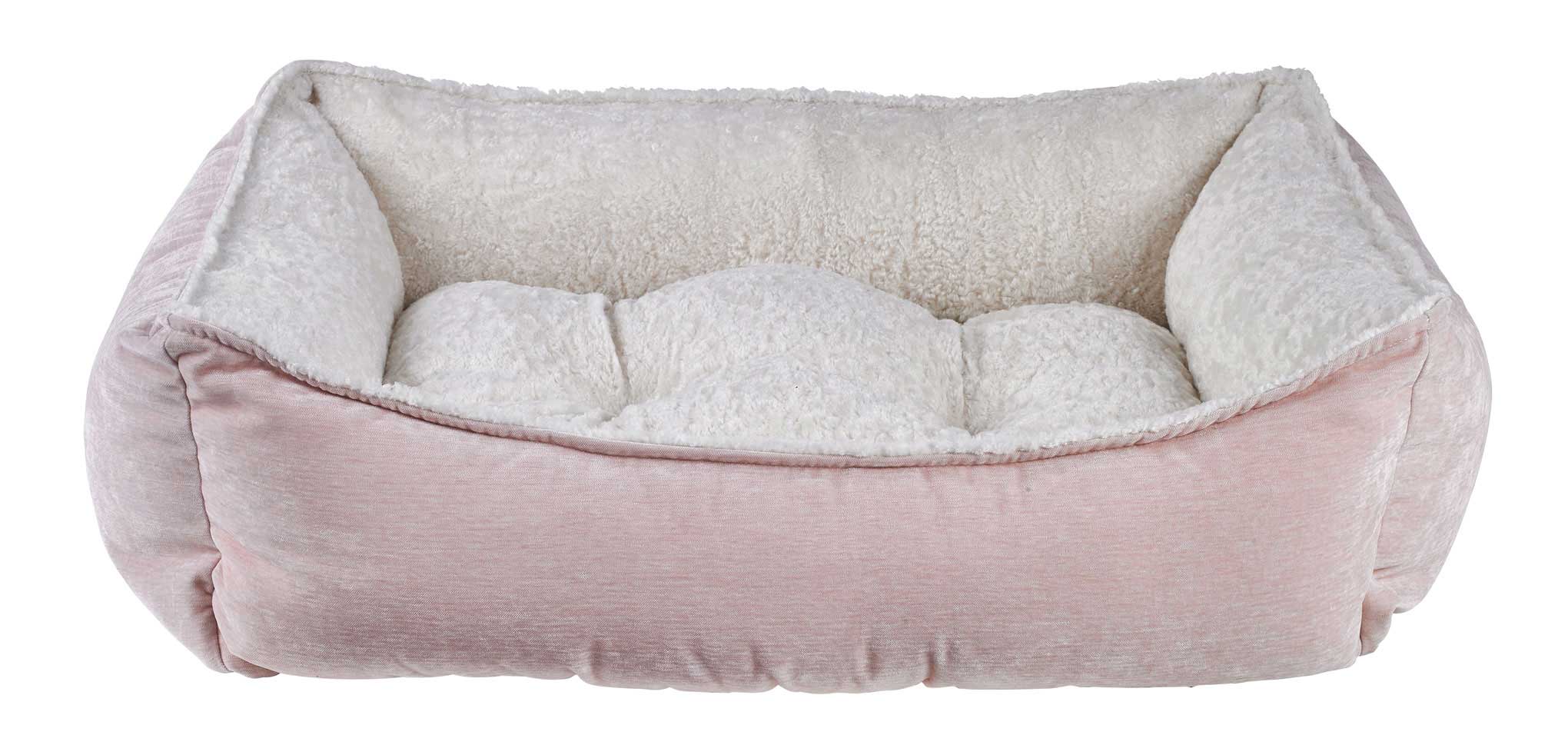 Bowsers Dog Bed Scoop Sheepskin Blush/ivory Md 1ea