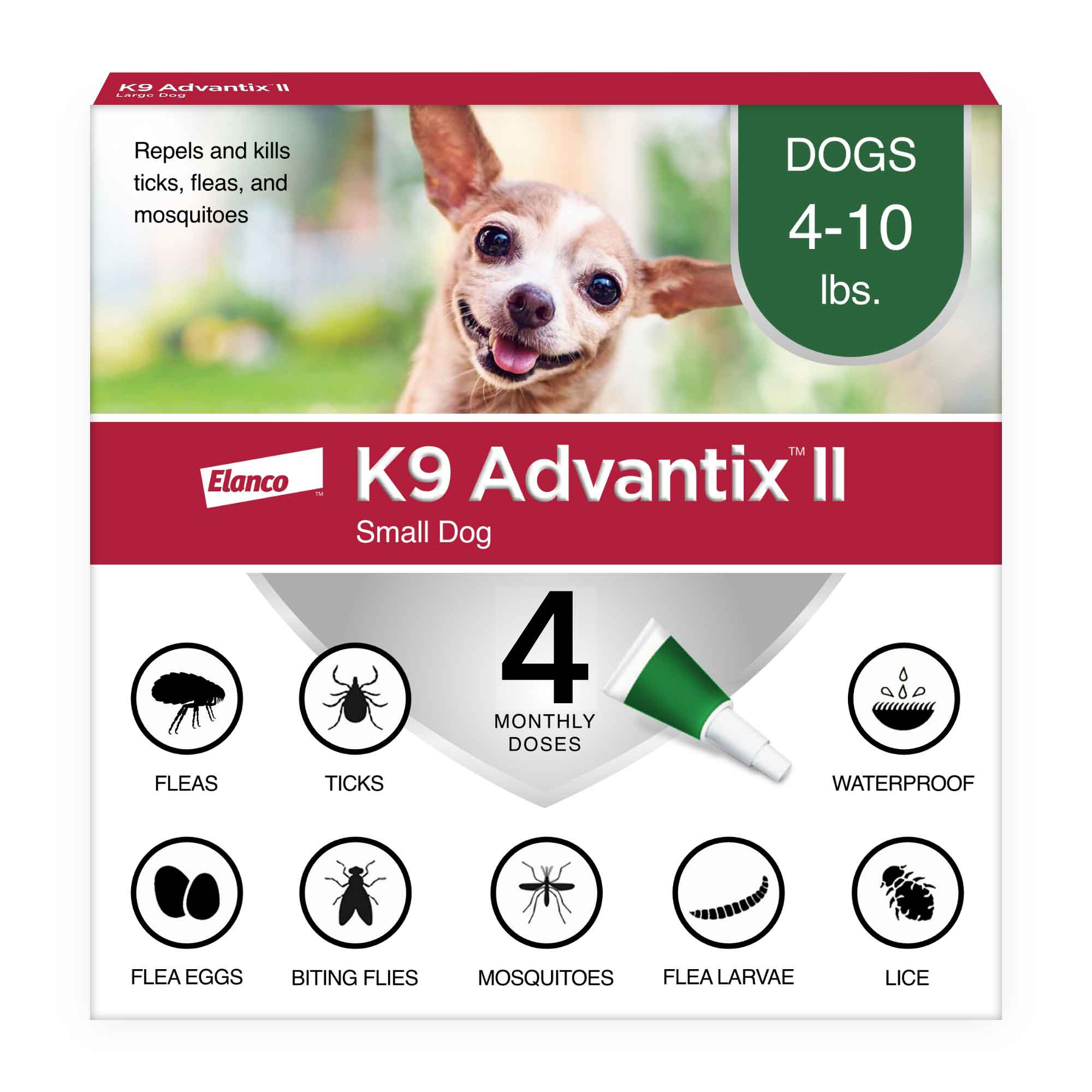 Bayer K9 Advantix II Small Dog, 4-Pack