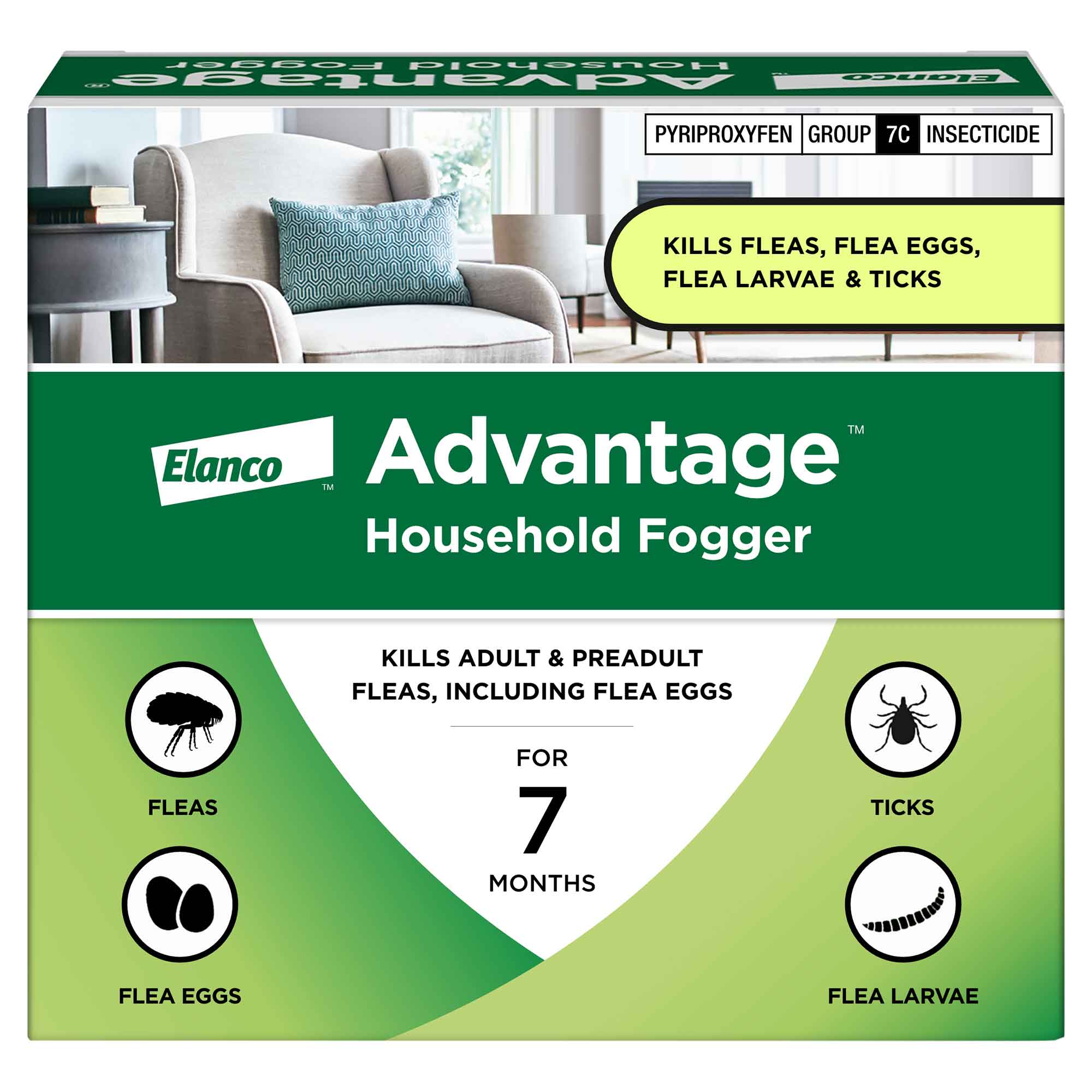 Advantage Household Fogger 3 pack - 2 ounces