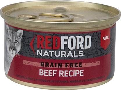 Redford Naturals Grain Free Beef Recipe Adult Cat Food, 3 ounce