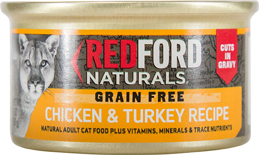 Redford Naturals Cat Food Gf Ck/trky Cuts In Gravy 3oz