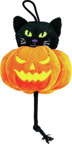 Play On Halloween Cat Toy Plush Cat/Pumpkin