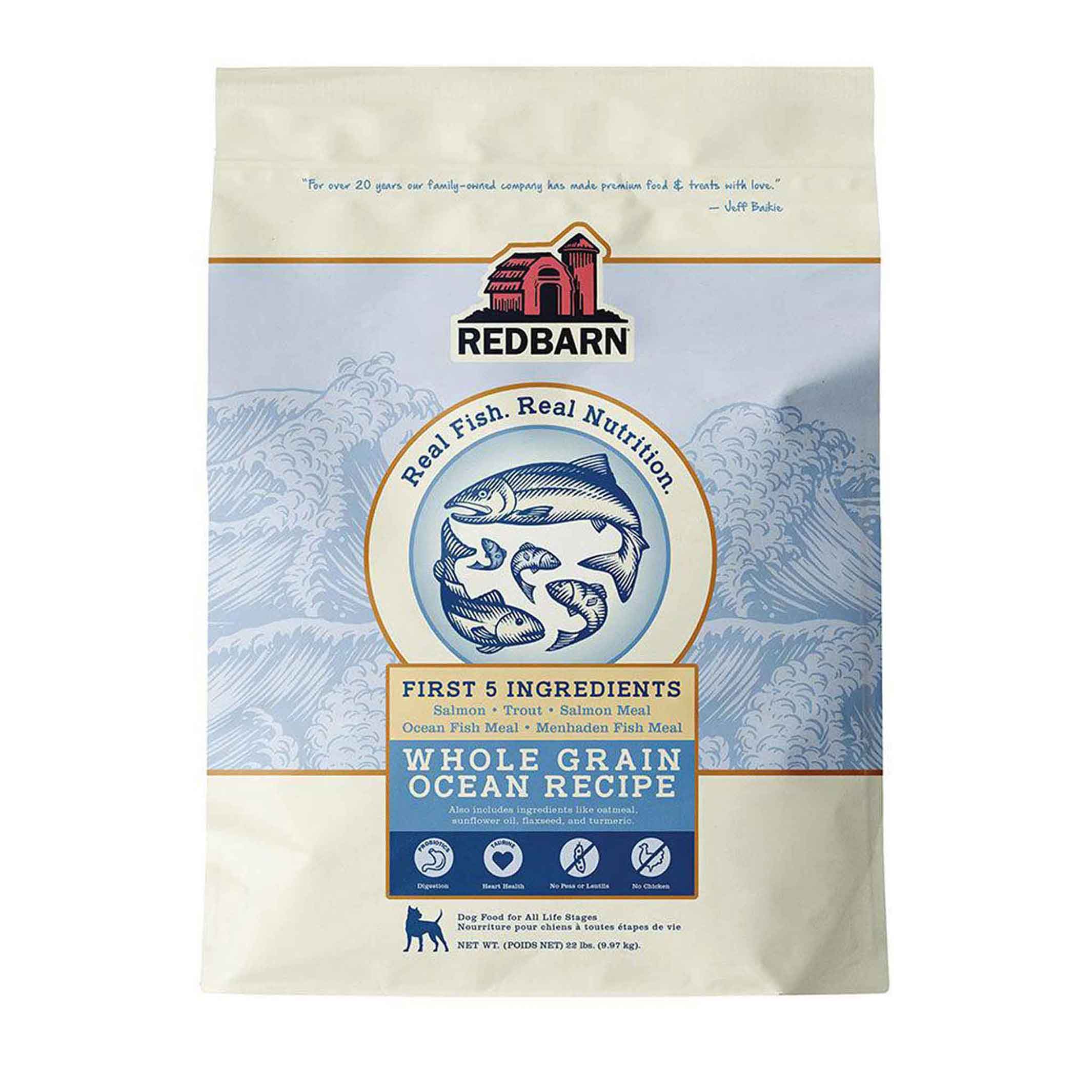 RedBarn Dry Dog Food, Whole Grain Ocean Recipe, 22 Pounds