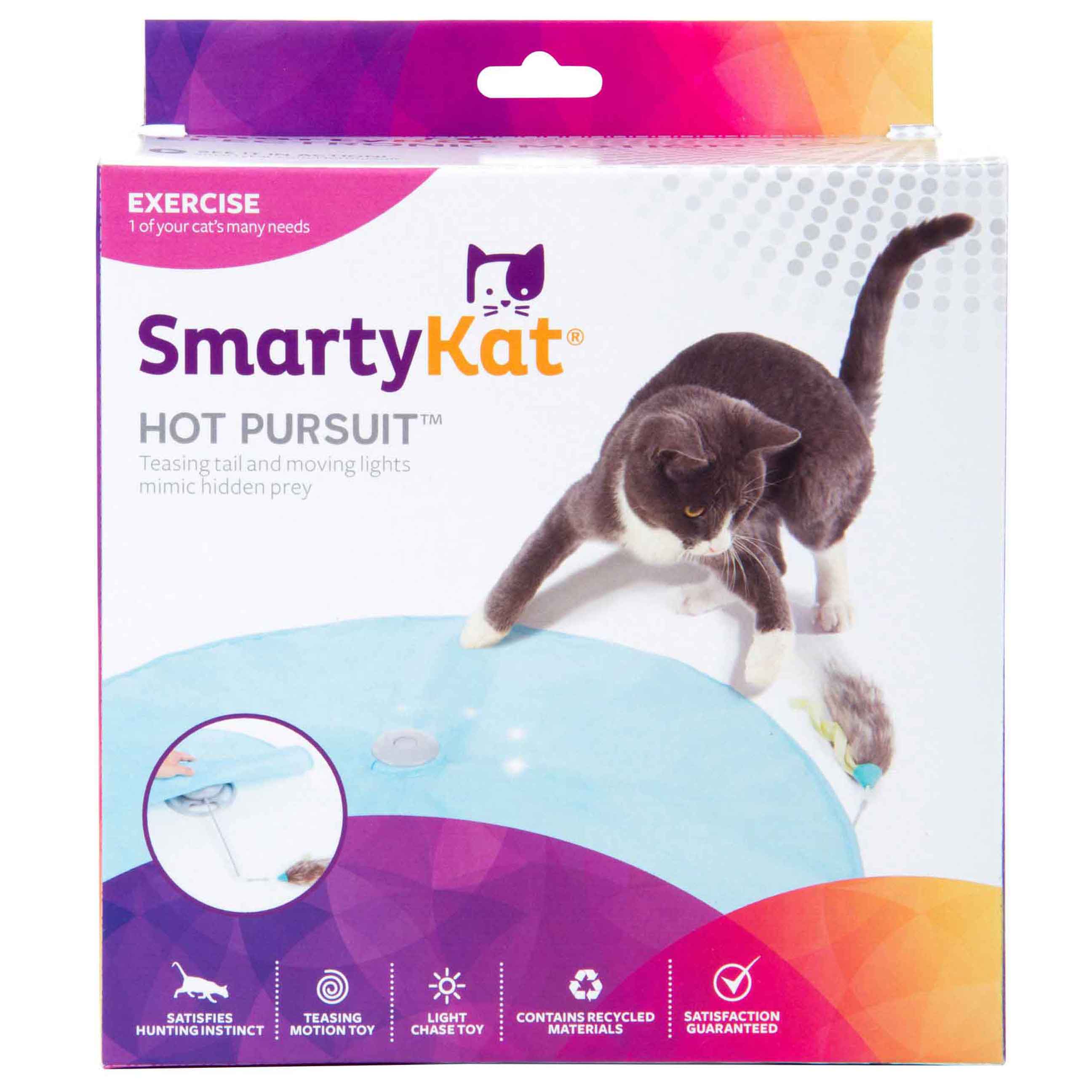 SmartyKat Hot Pursuit Electronic Concealed Motion Cat Toy, Battery Powered