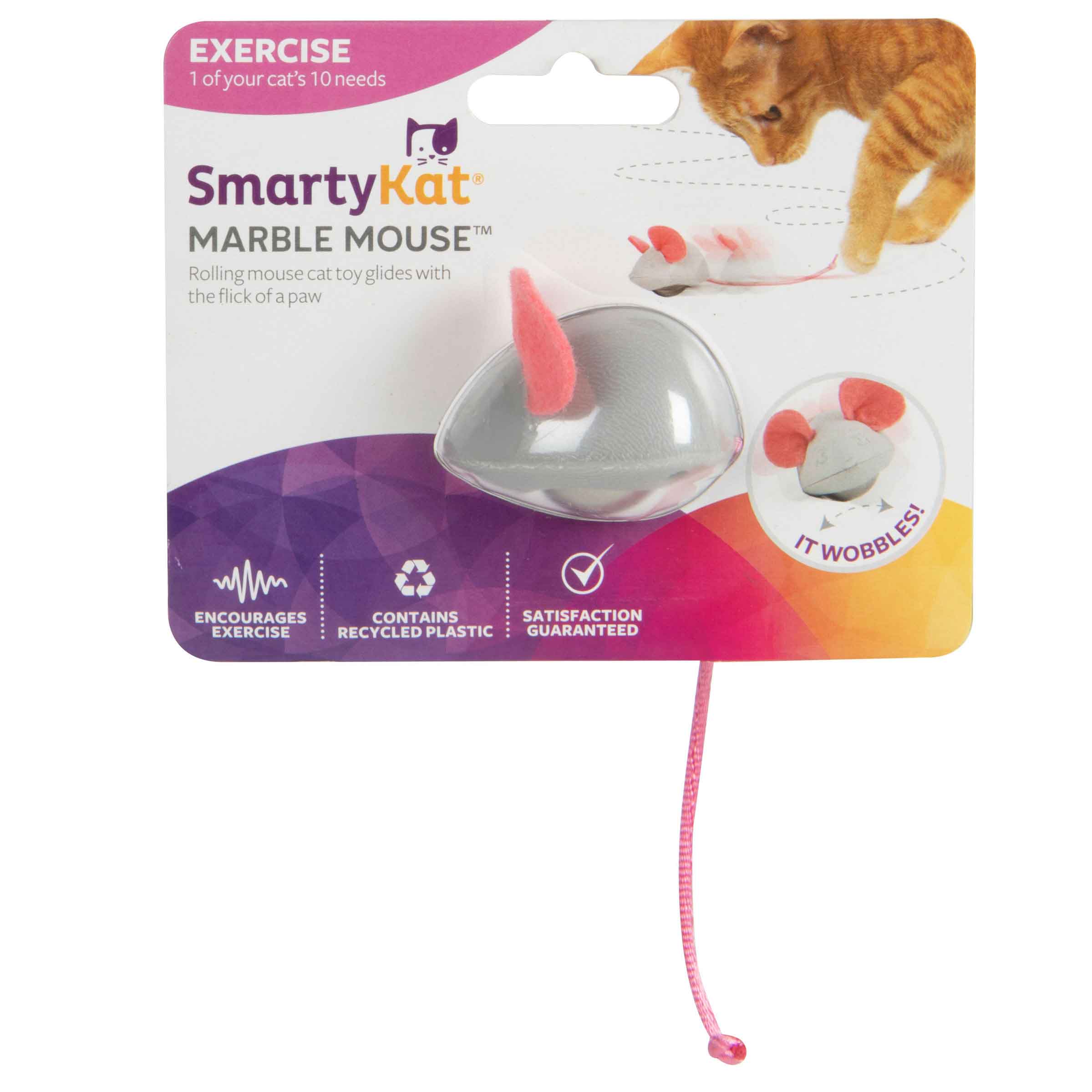 SmartyKat Marble Mouse Rolling Marble Cat Toy